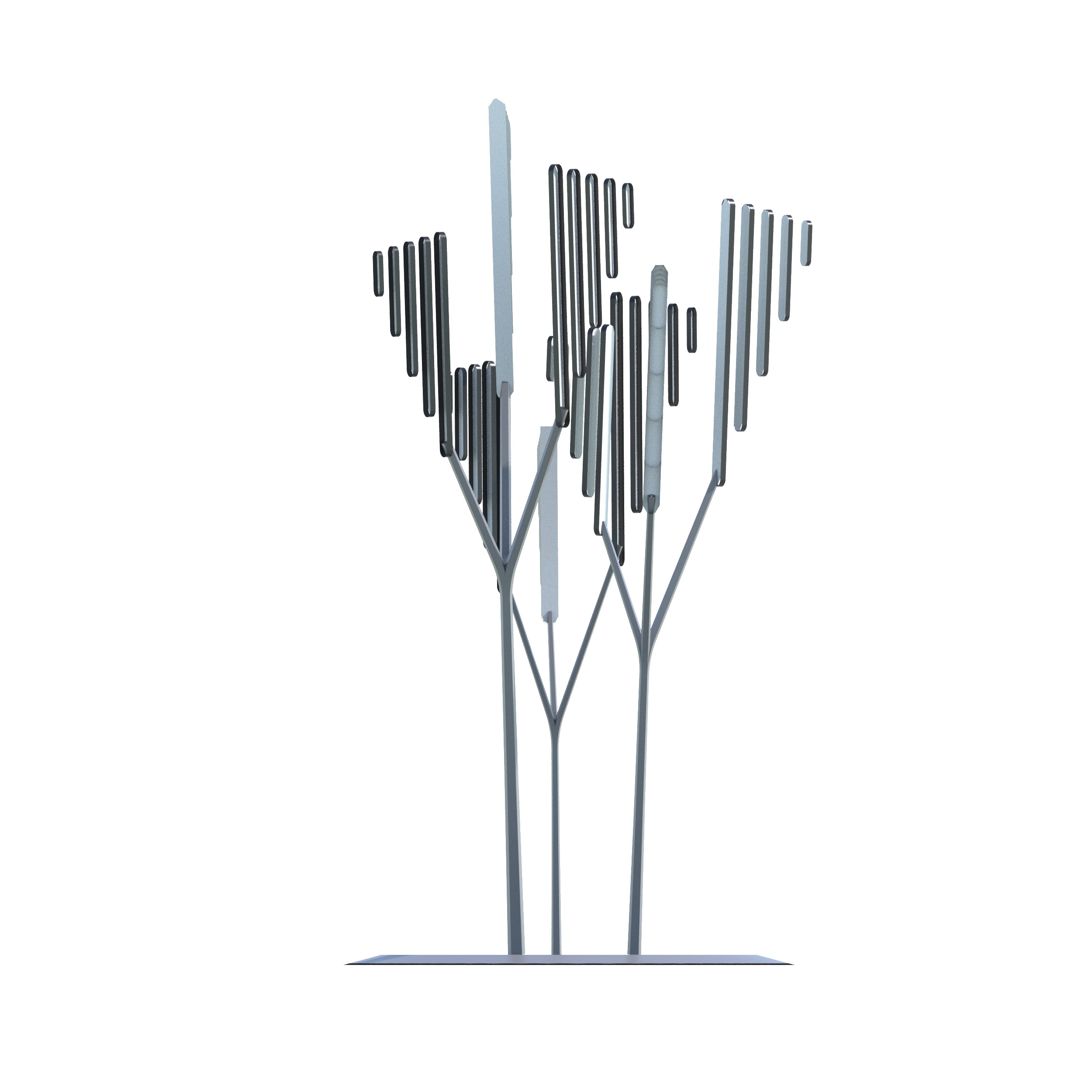 Conceptual shrub S1Av7 Low-poly 3D model_14
