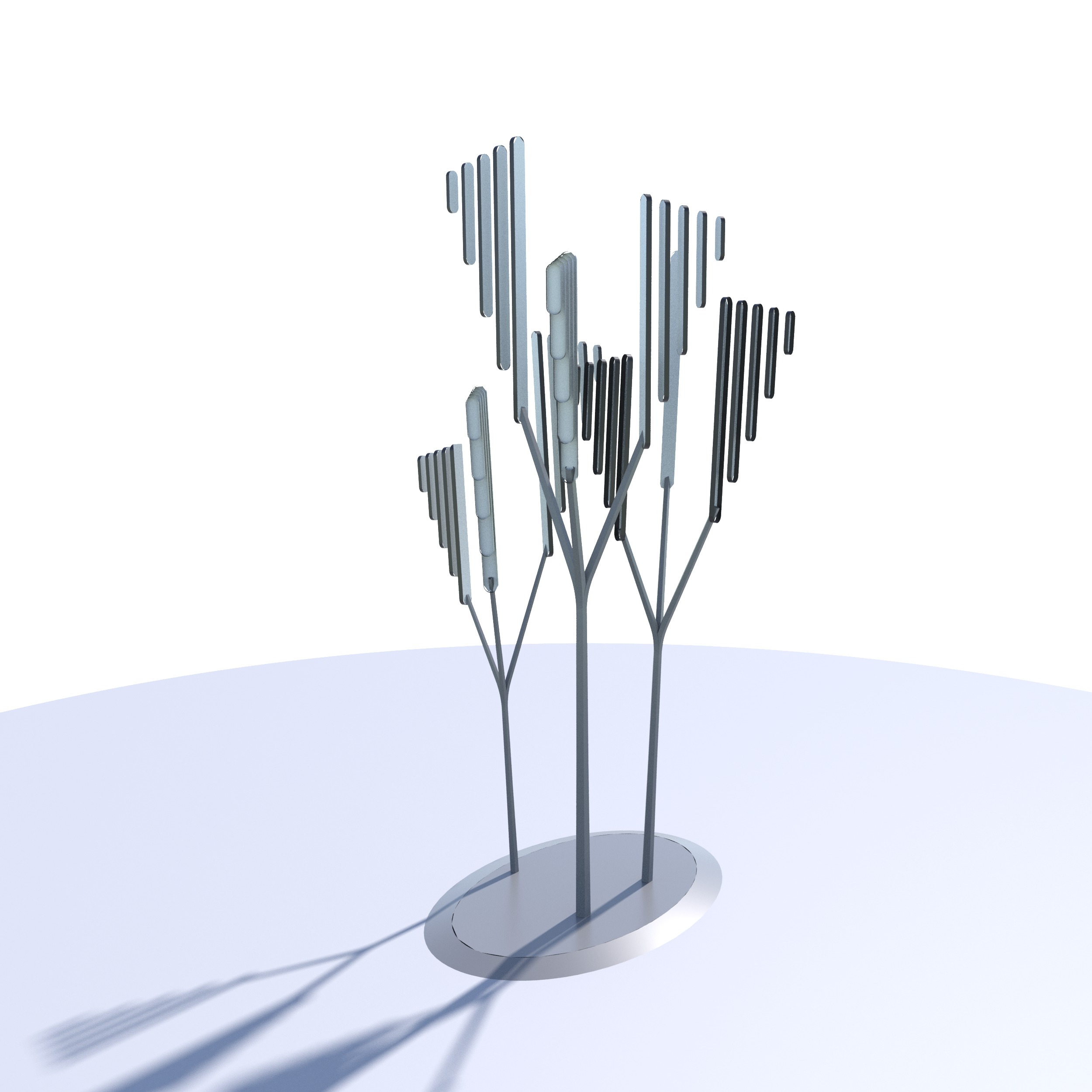 Conceptual shrub S1Av7 Low-poly 3D model_12