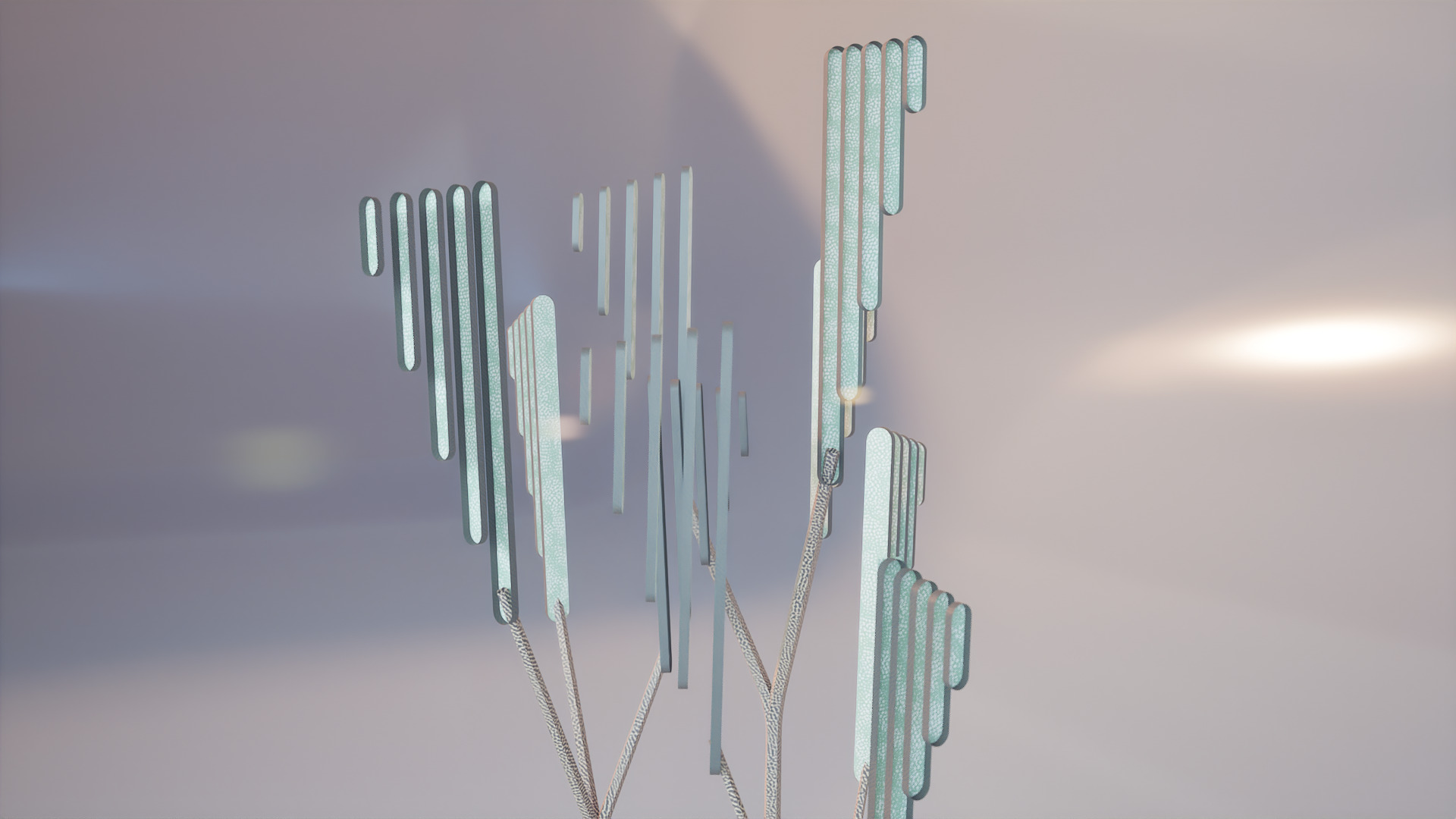 Conceptual shrub S1Av7 Low-poly 3D model_1