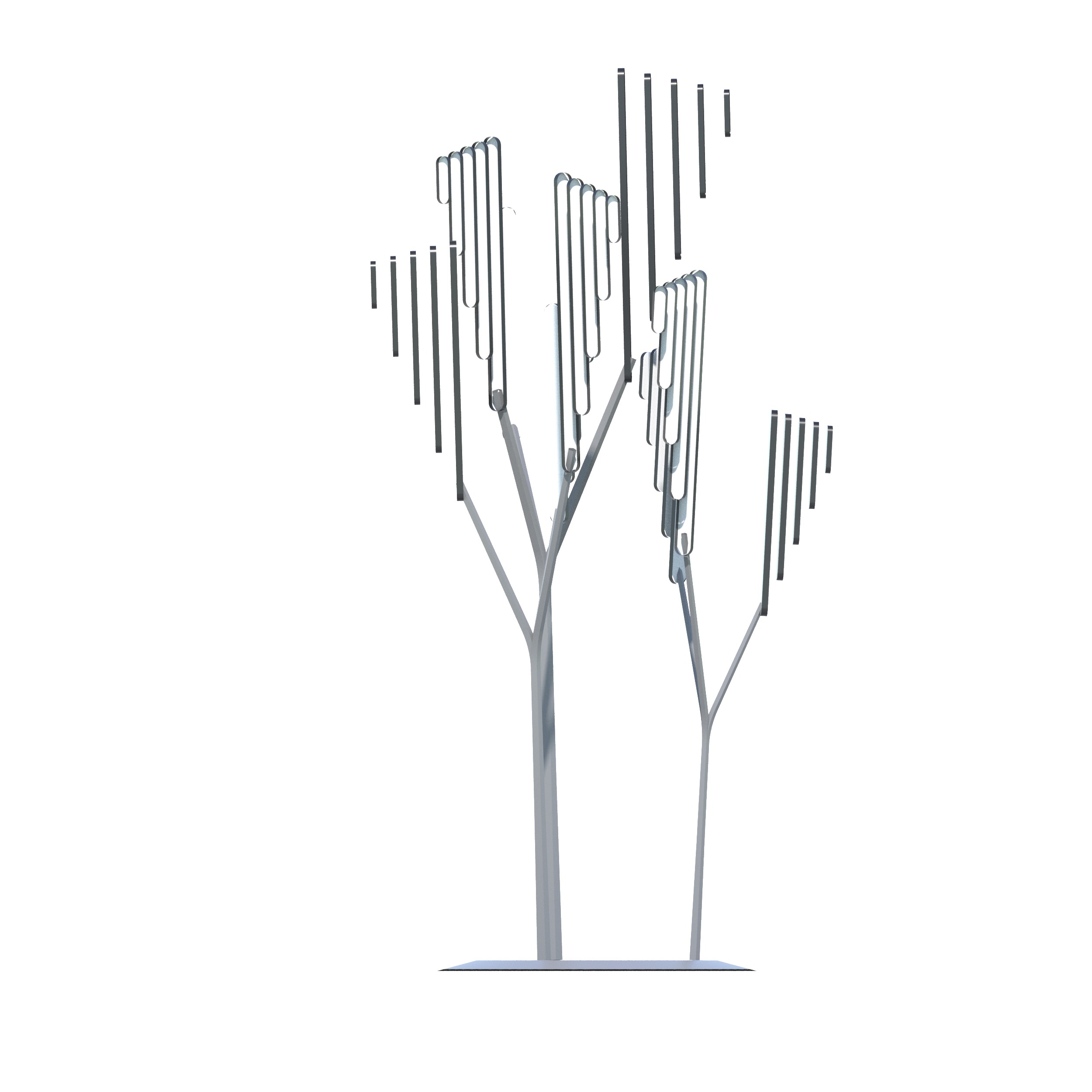 Conceptual shrub S1Av7 Low-poly 3D model_13