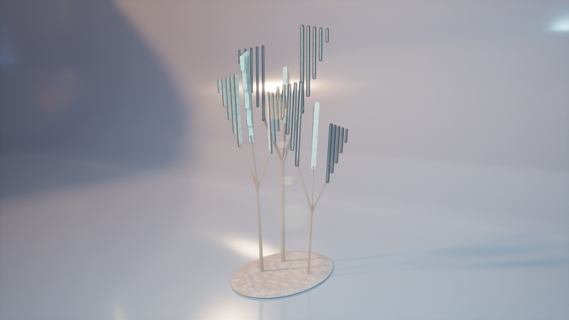 Conceptual shrub S1Av7 Low-poly 3D model_3