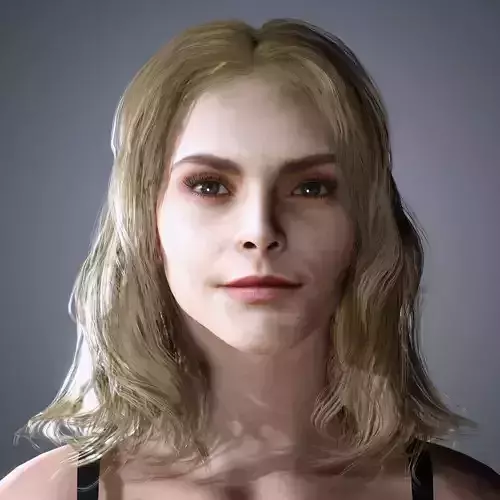Cara Delevingne Character Low-poly 3D model