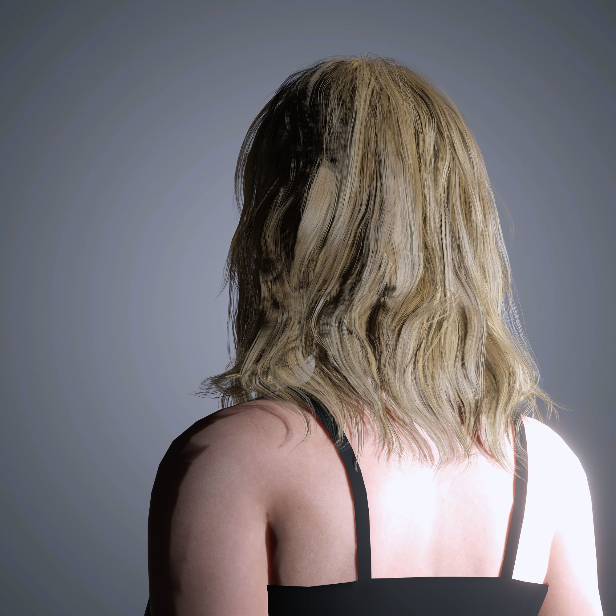 Cara Delevingne Character Low-poly 3D model_5