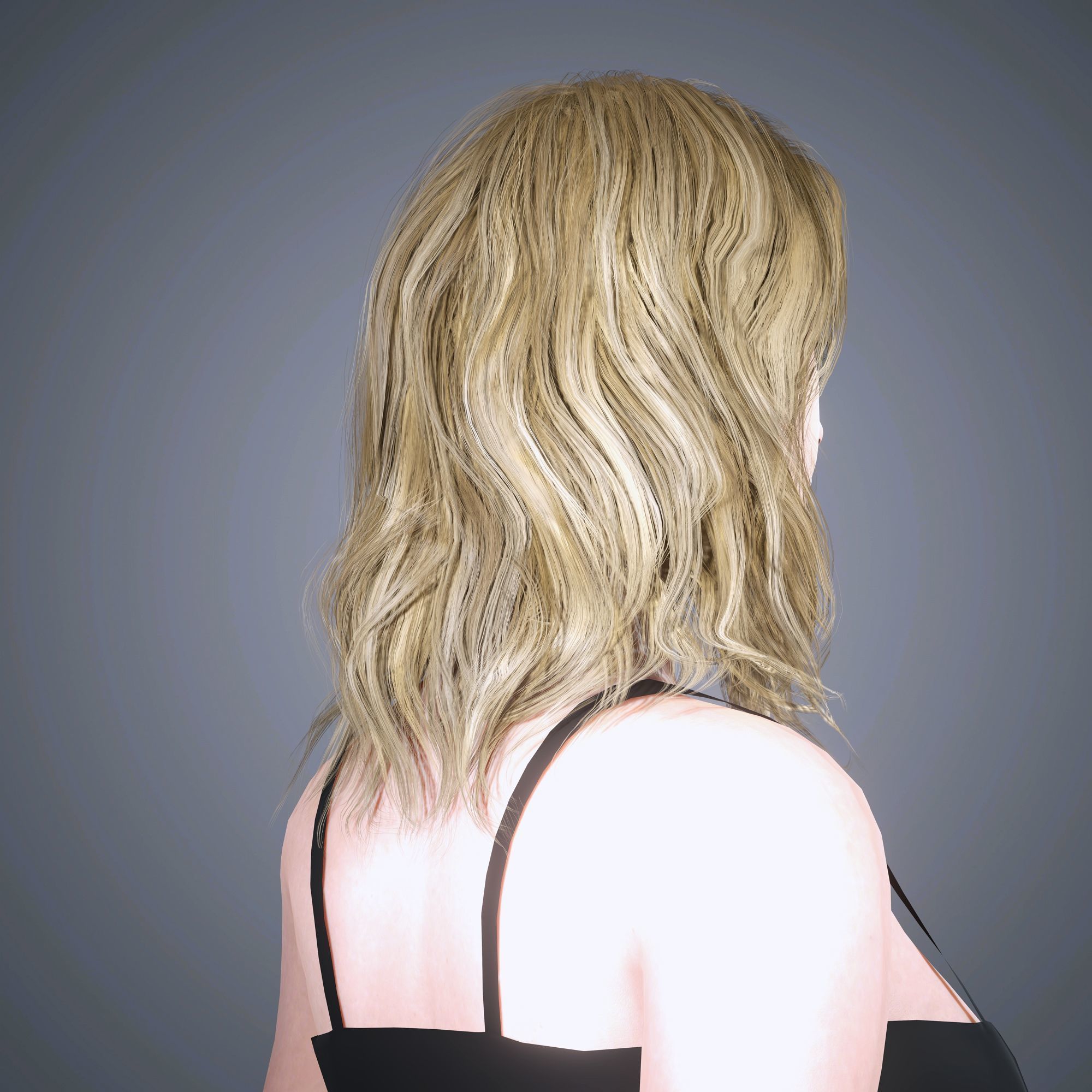 Cara Delevingne Character Low-poly 3D model_4