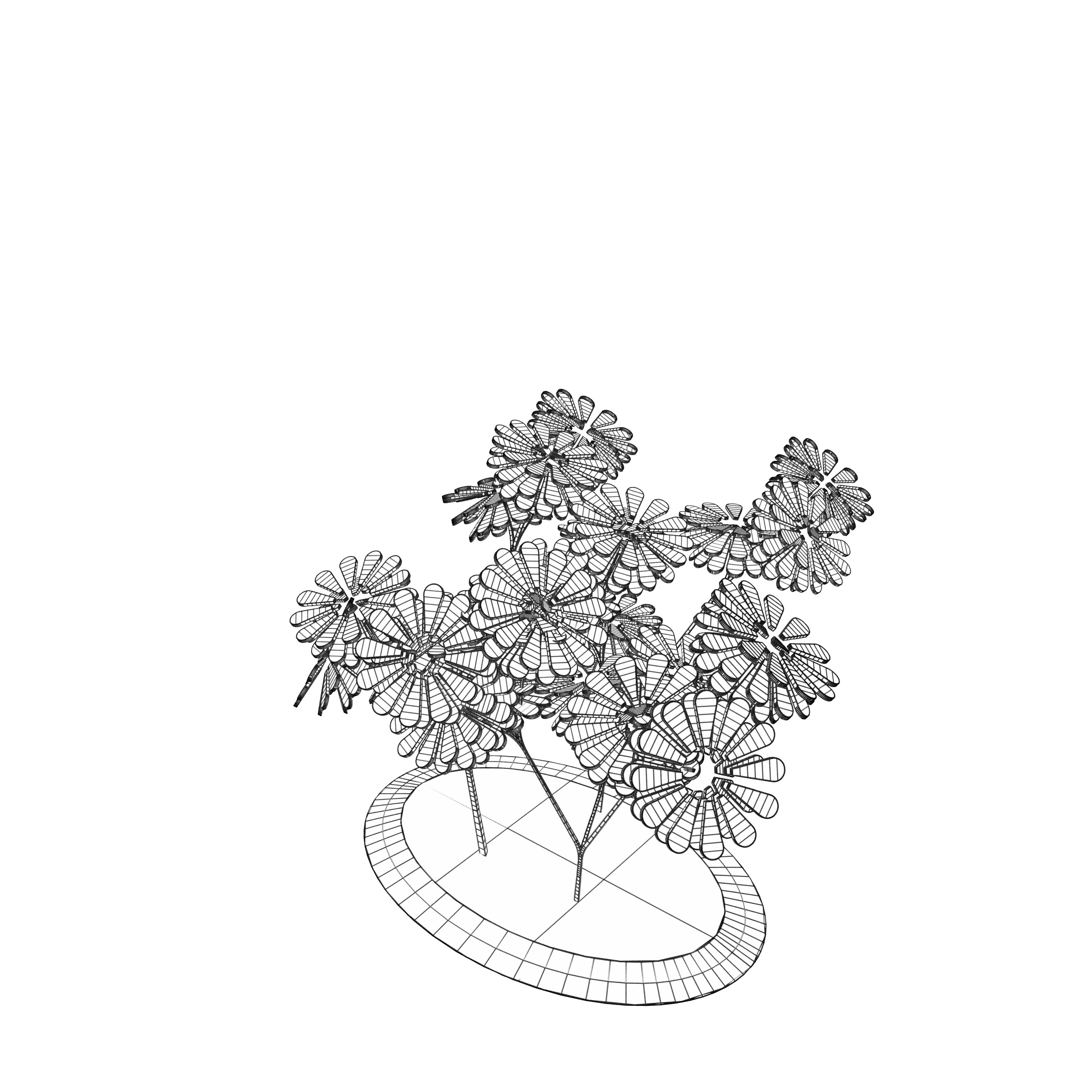 Conceptual shrub S1Bv2 Low-poly 3D model_13