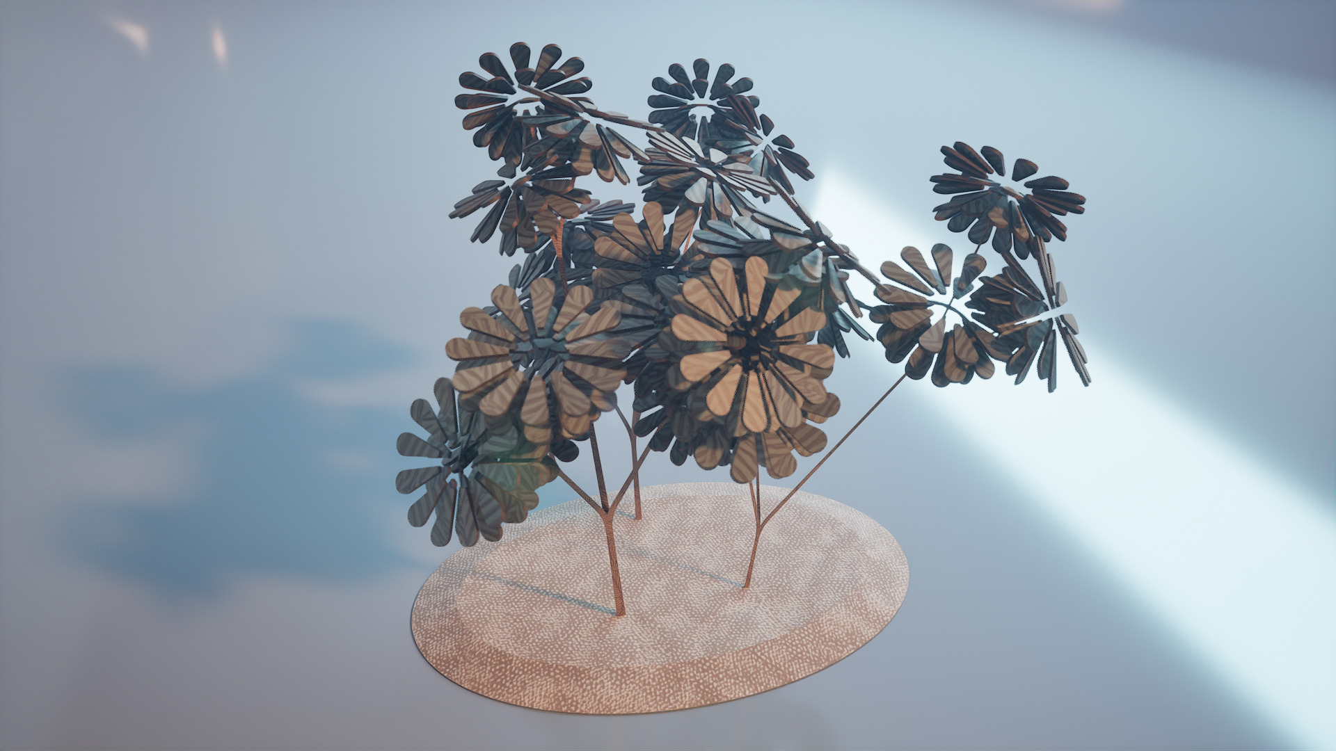 Conceptual shrub S1Bv2 Low-poly 3D model_3