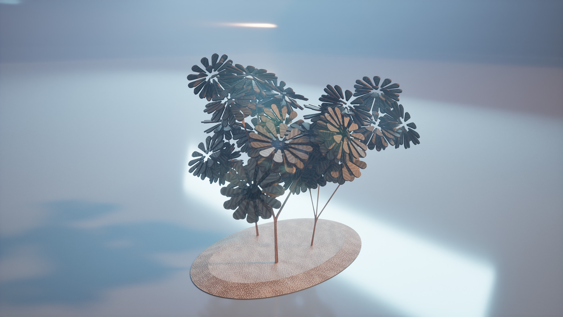 Conceptual shrub S1Bv2 Low-poly 3D model_2