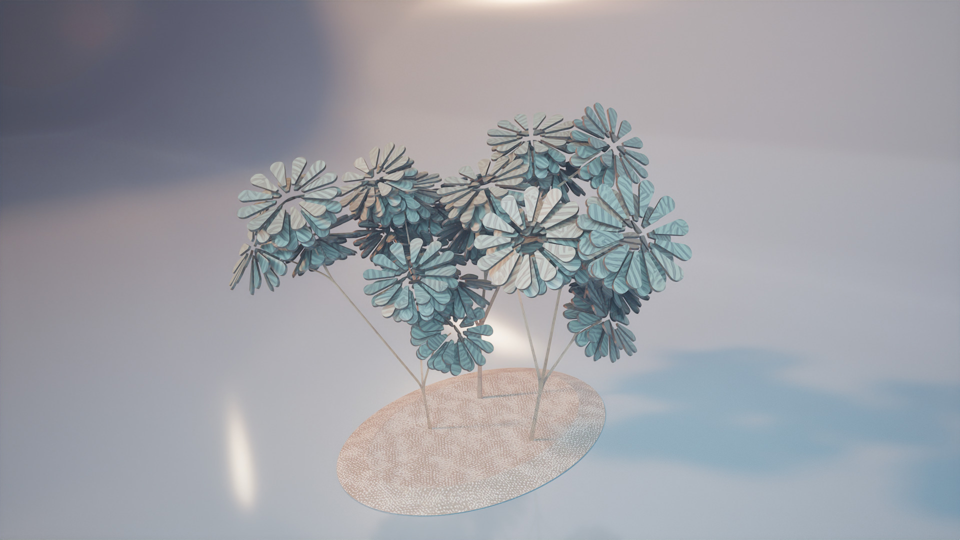 Conceptual shrub S1Bv2 Low-poly 3D model_7