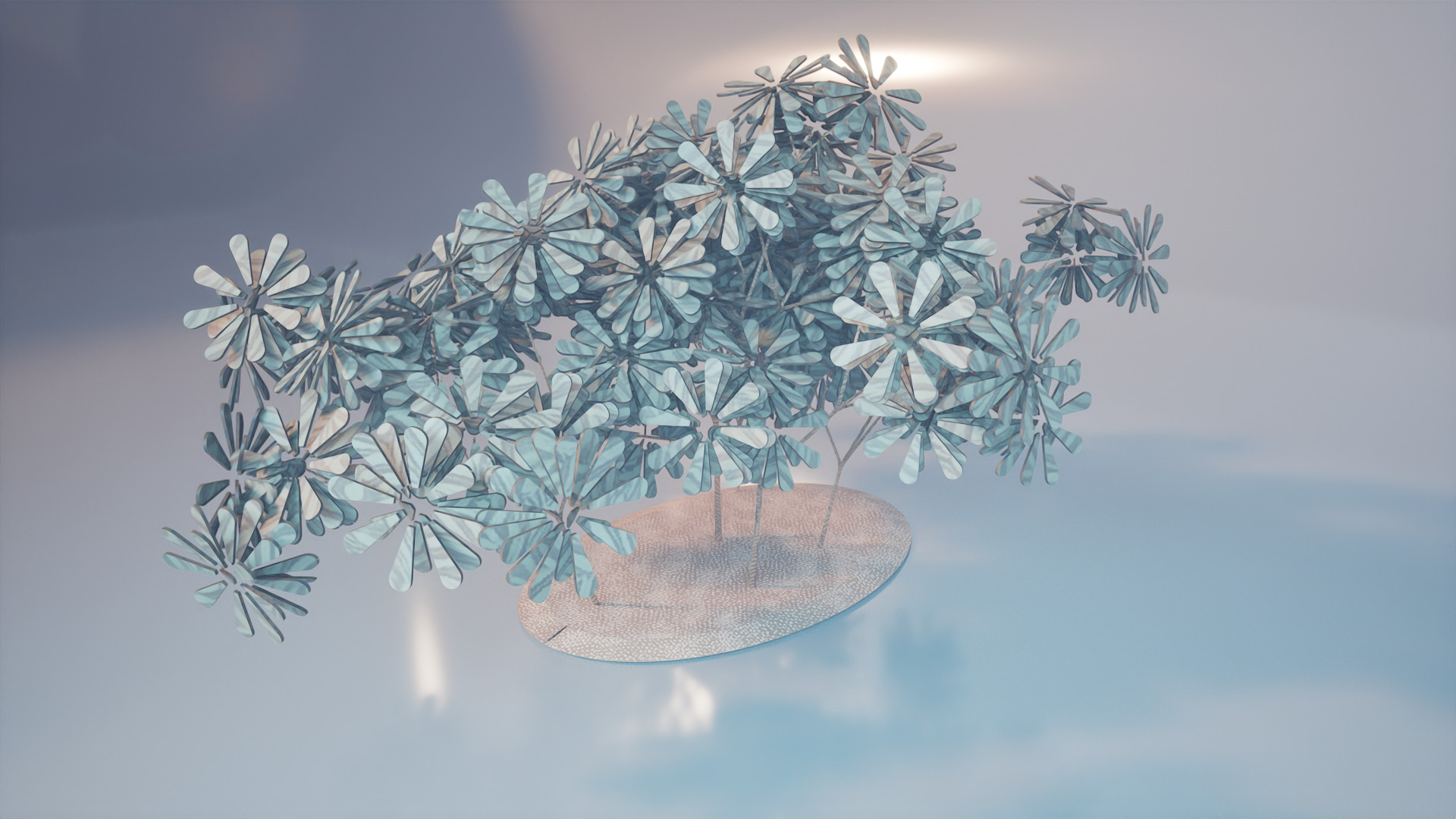 Conceptual shrub S1Bv2 Low-poly 3D model_5