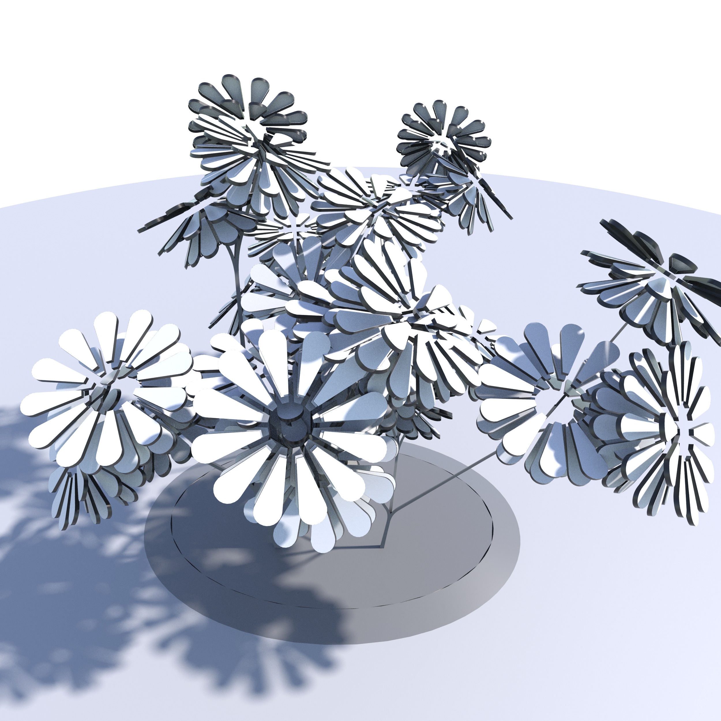 Conceptual shrub S1Bv2 Low-poly 3D model_10