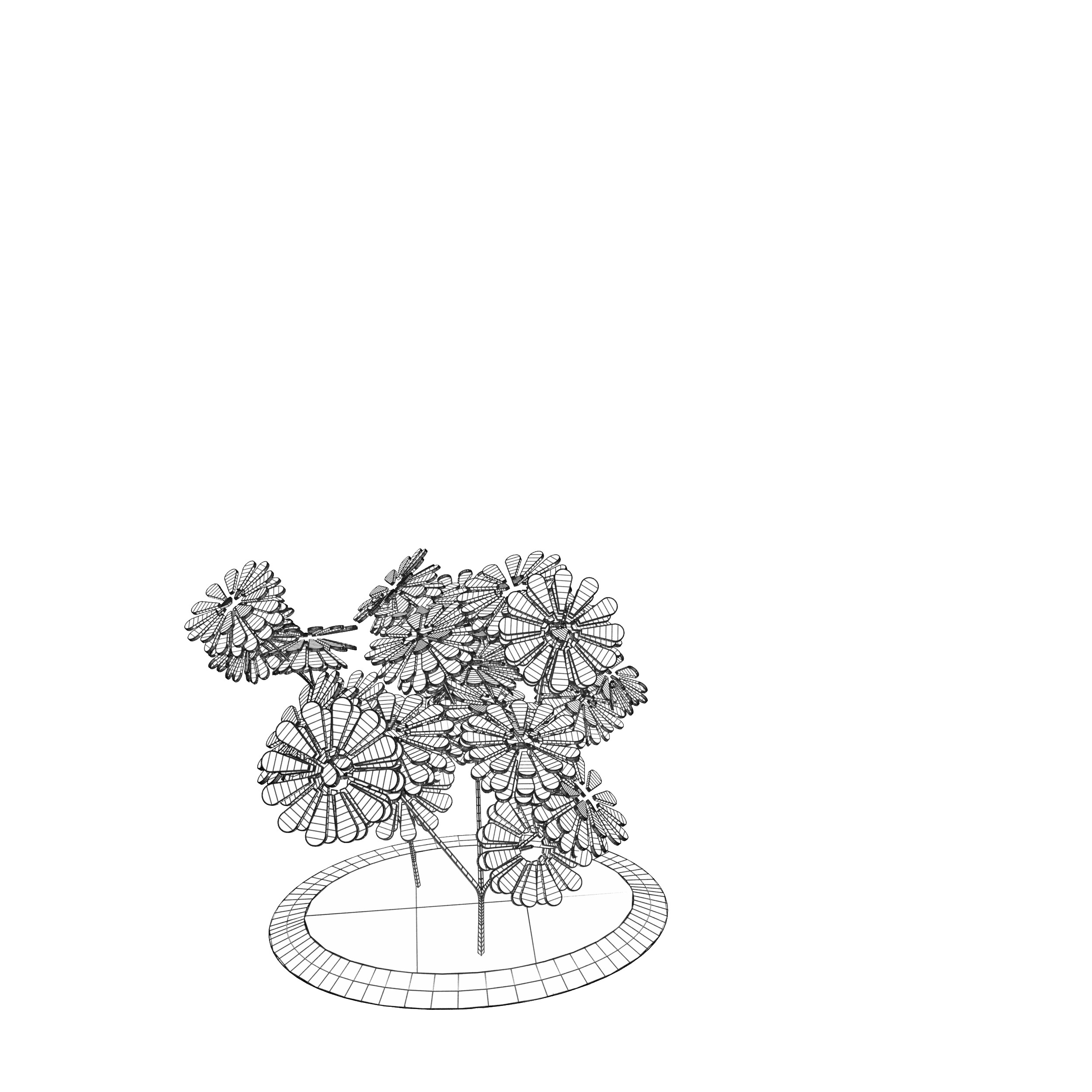 Conceptual shrub S1Bv2 Low-poly 3D model_16