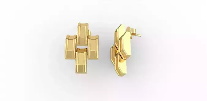 Articulated Earrings 3D print model Articulated Earrings 3D print model