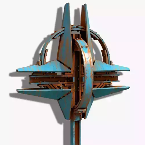 Stylized NATO Star Sculpture  -Military Art