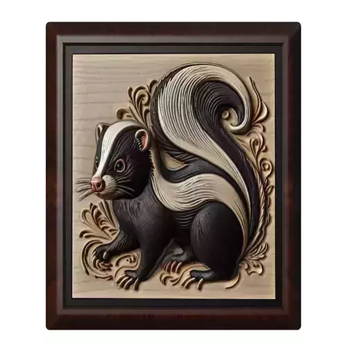 Skunk Animal 3D print model