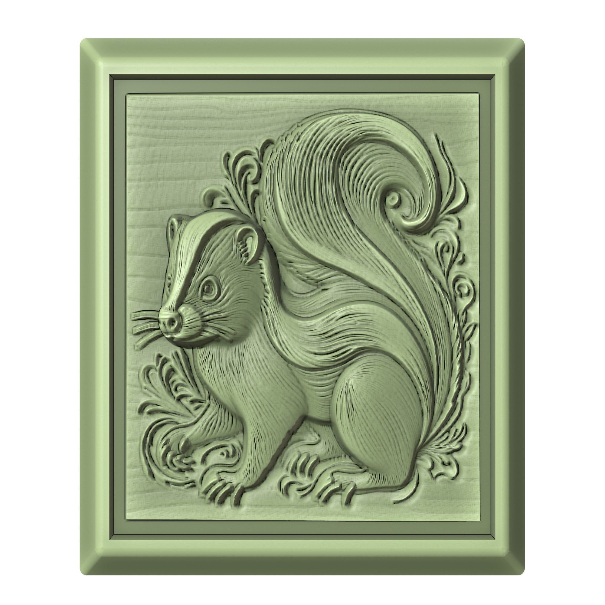 Skunk Animal 3D print model_2