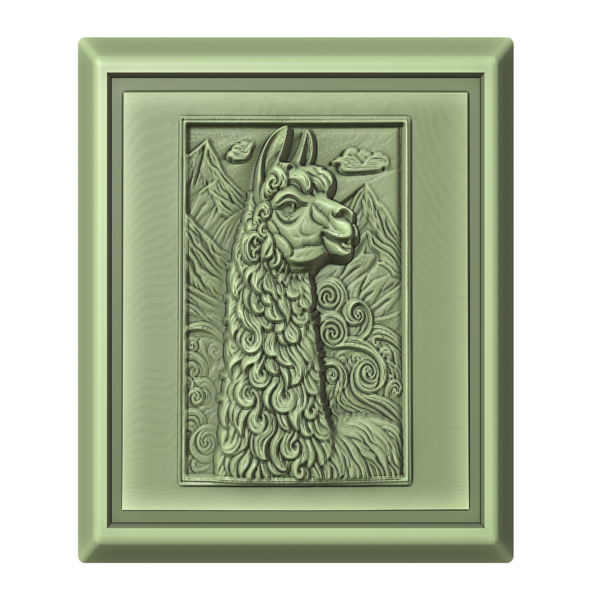 Llama Animal 3D print model_2