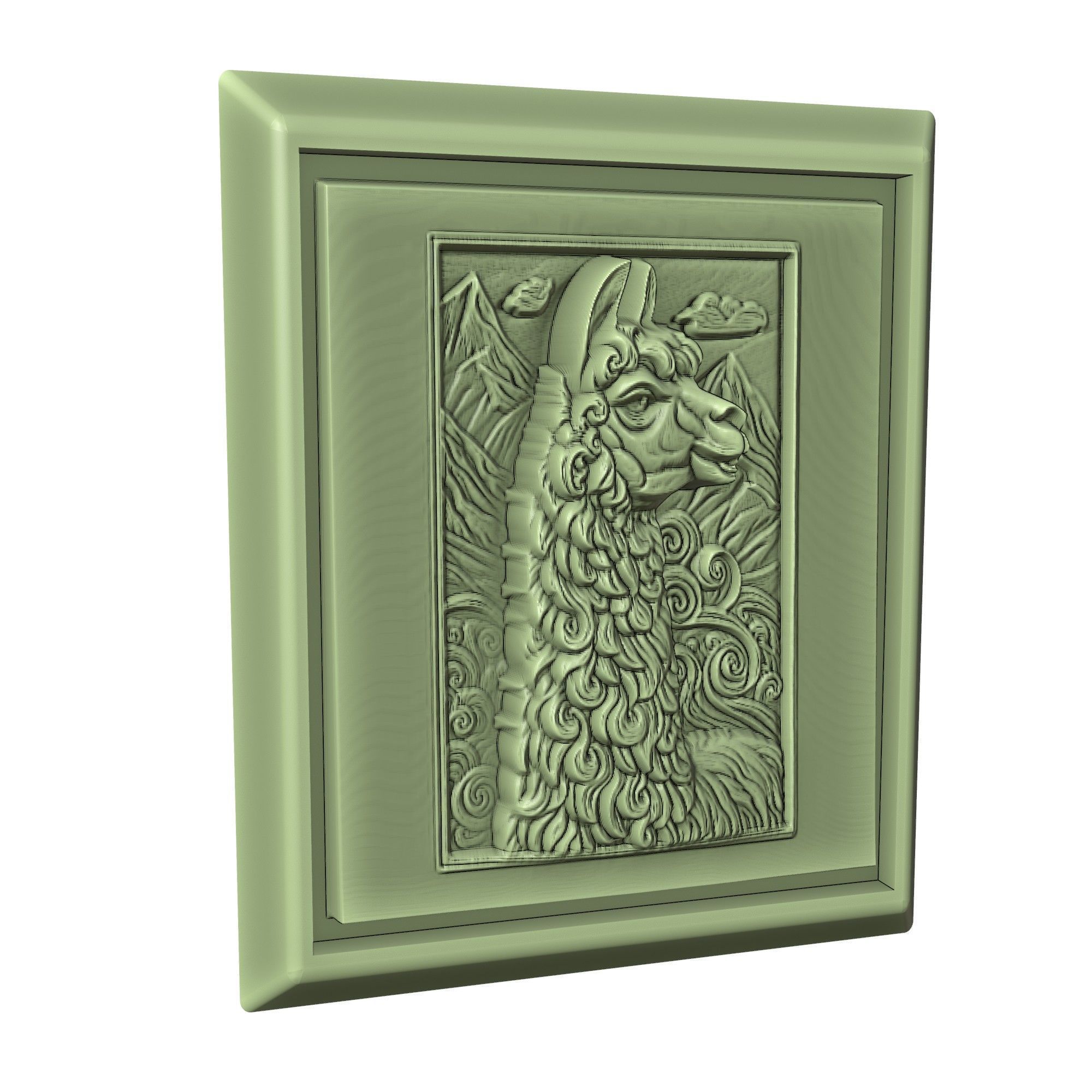 Llama Animal 3D print model_3