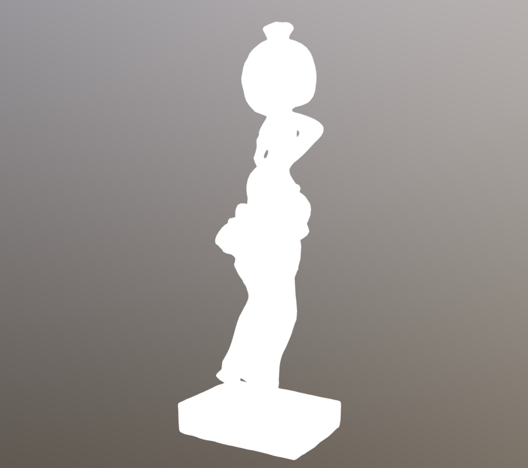 Woman Power Low-poly 3D model_11