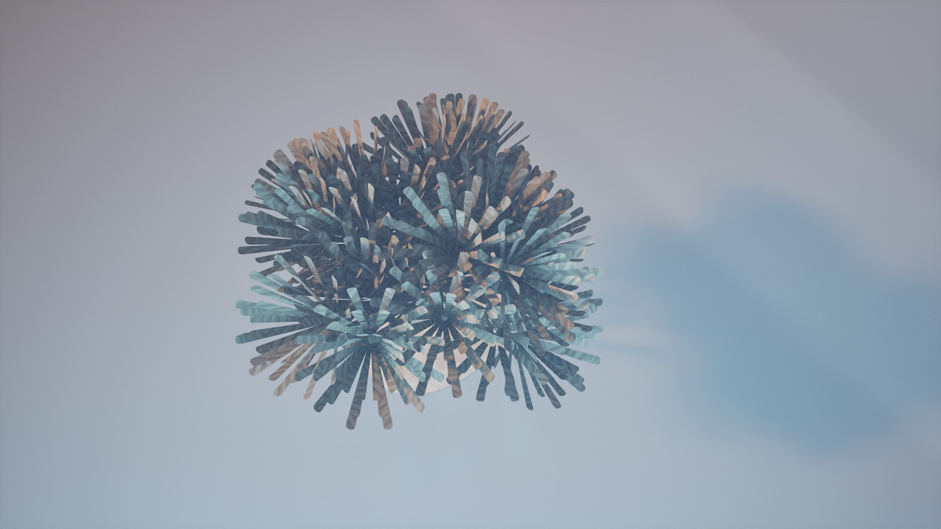 Conceptual shrub S1Bv6 Low-poly 3D model_6