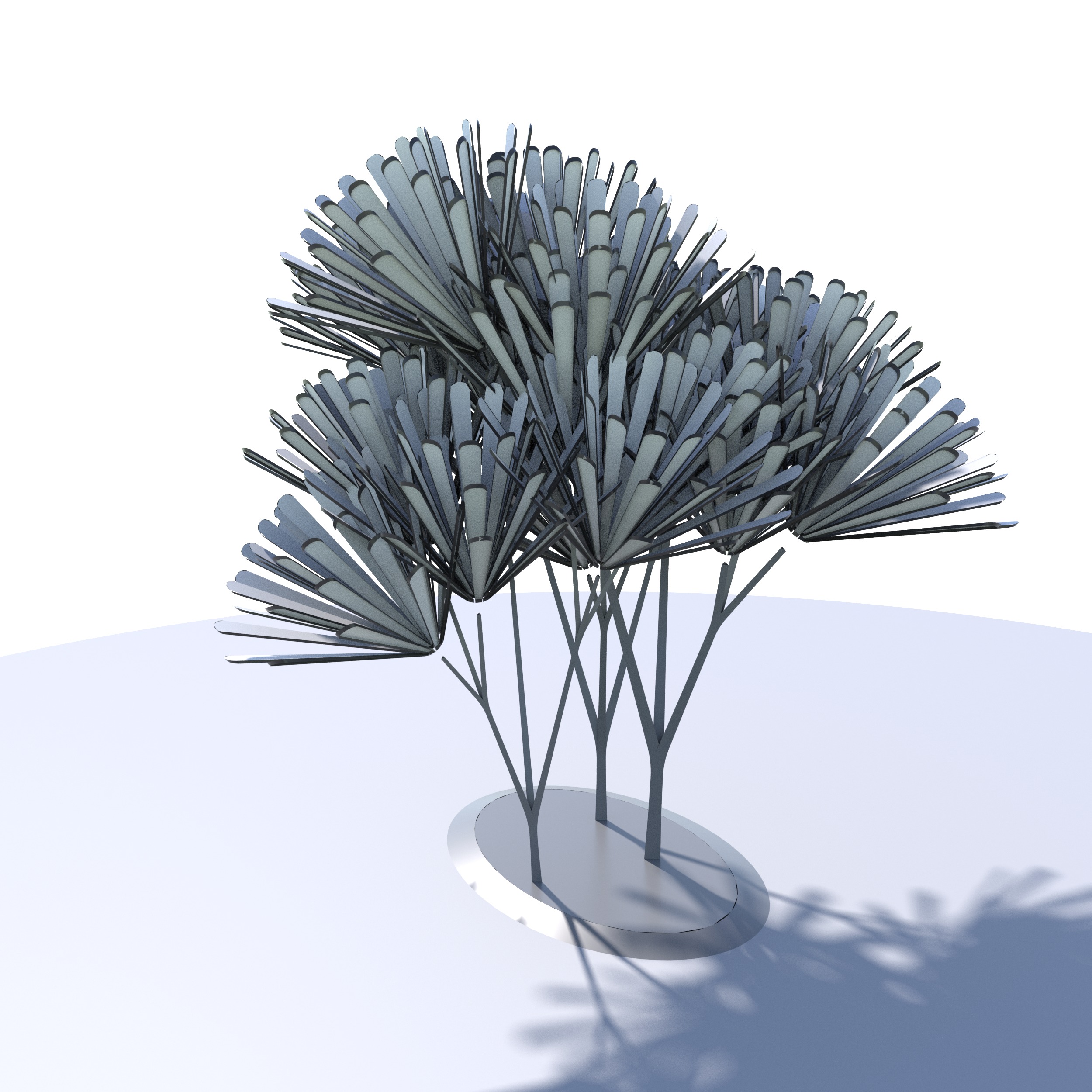 Conceptual shrub S1Bv6 Low-poly 3D model_15