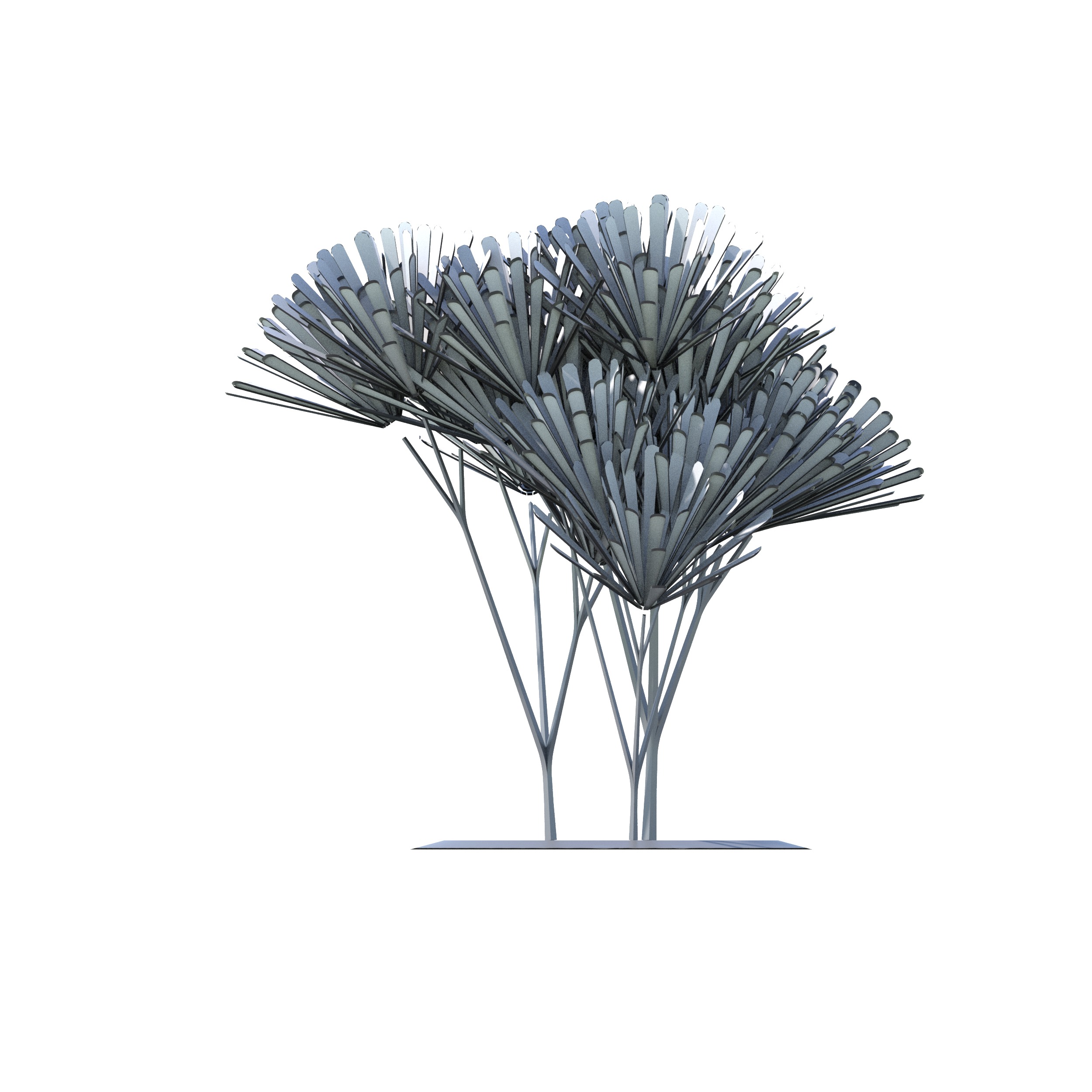 Conceptual shrub S1Bv6 Low-poly 3D model_19