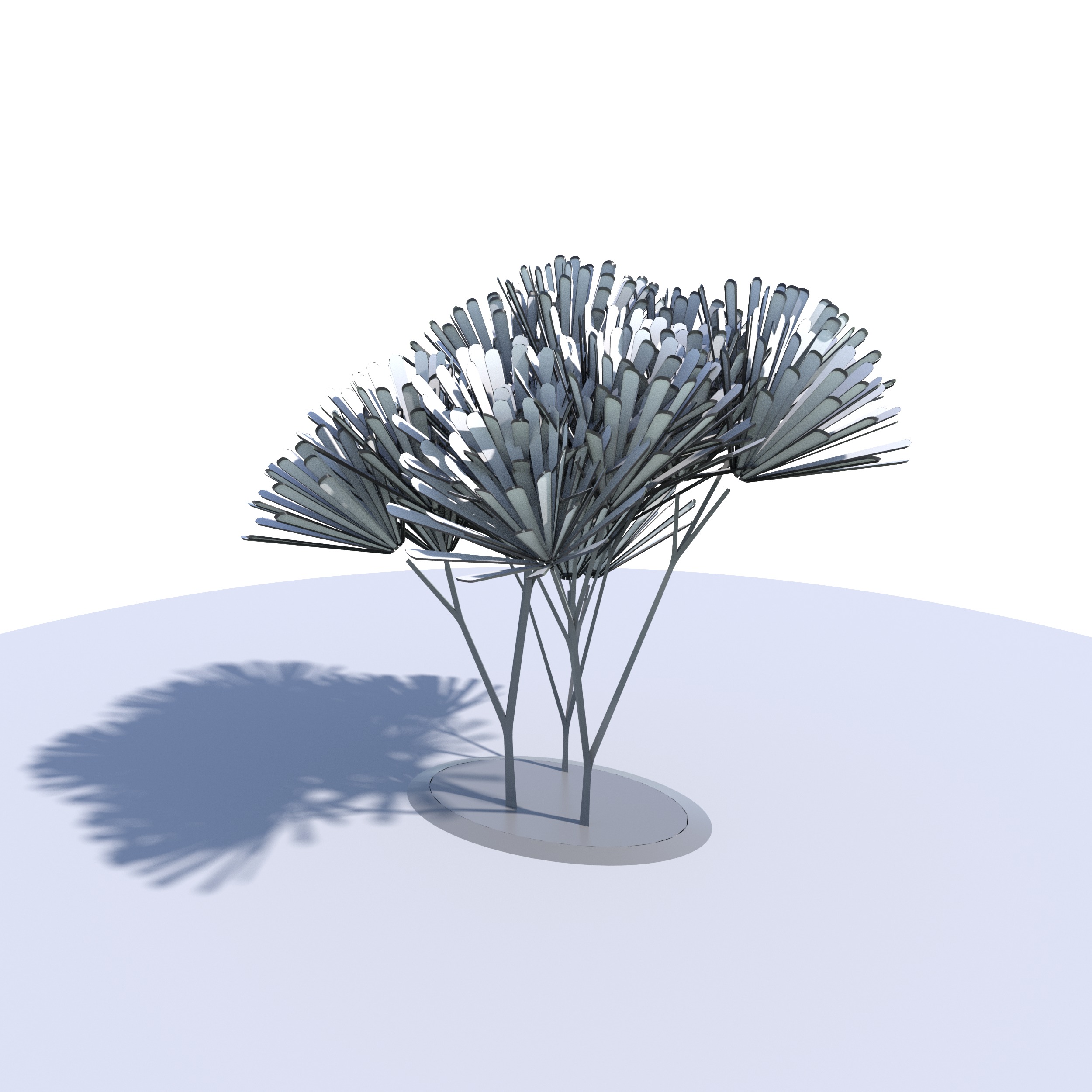 Conceptual shrub S1Bv6 Low-poly 3D model_12