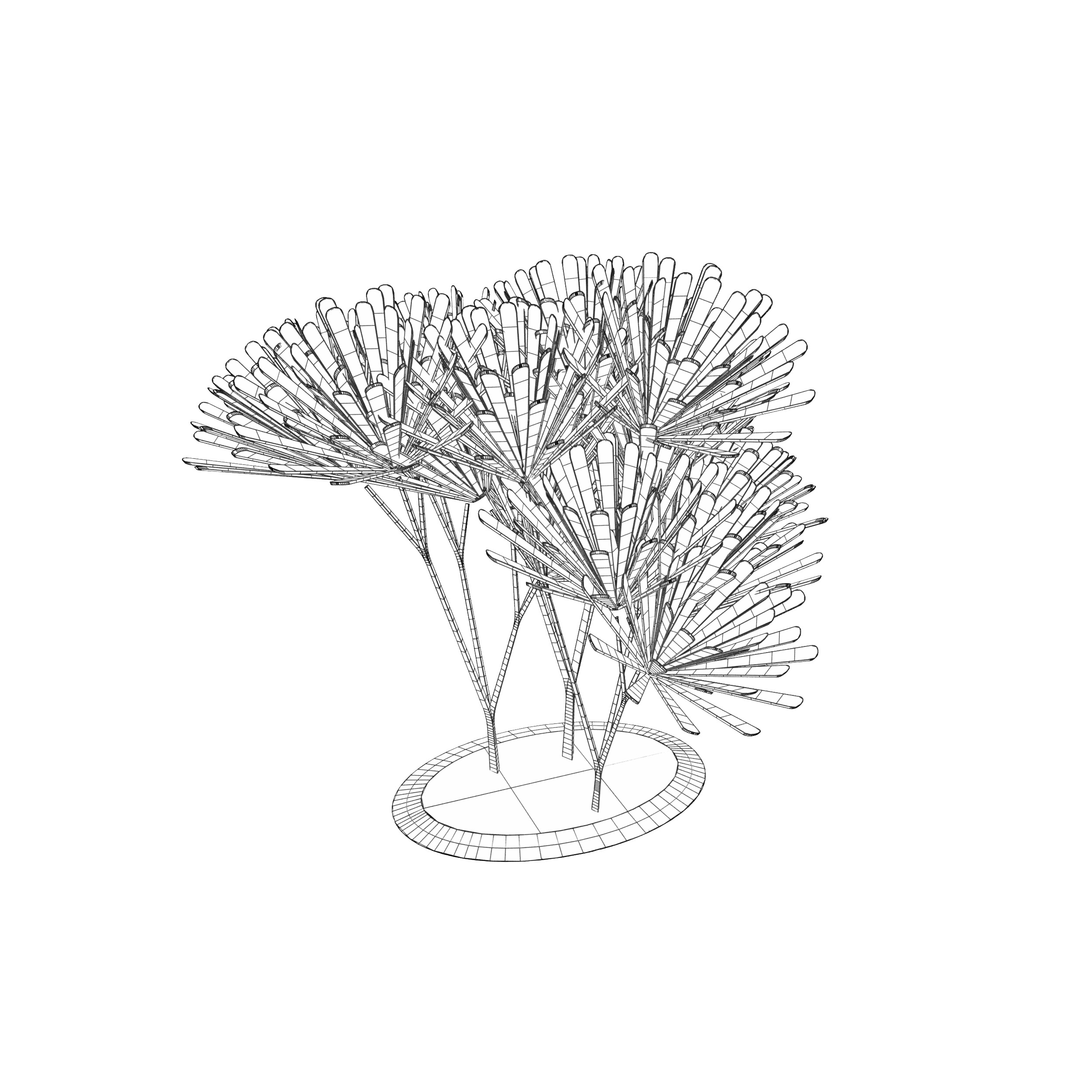 Conceptual shrub S1Bv6 Low-poly 3D model_18