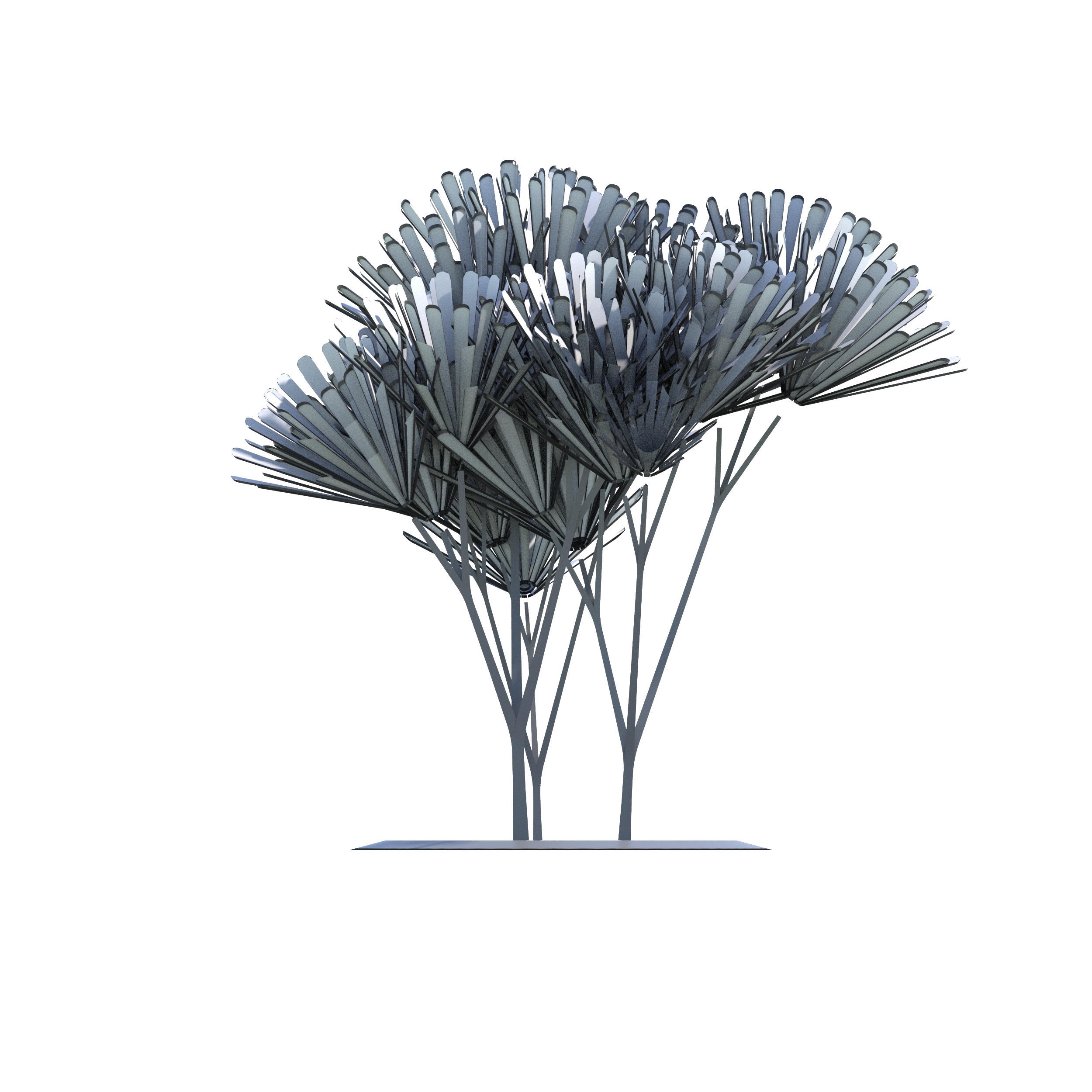 Conceptual shrub S1Bv6 Low-poly 3D model_17