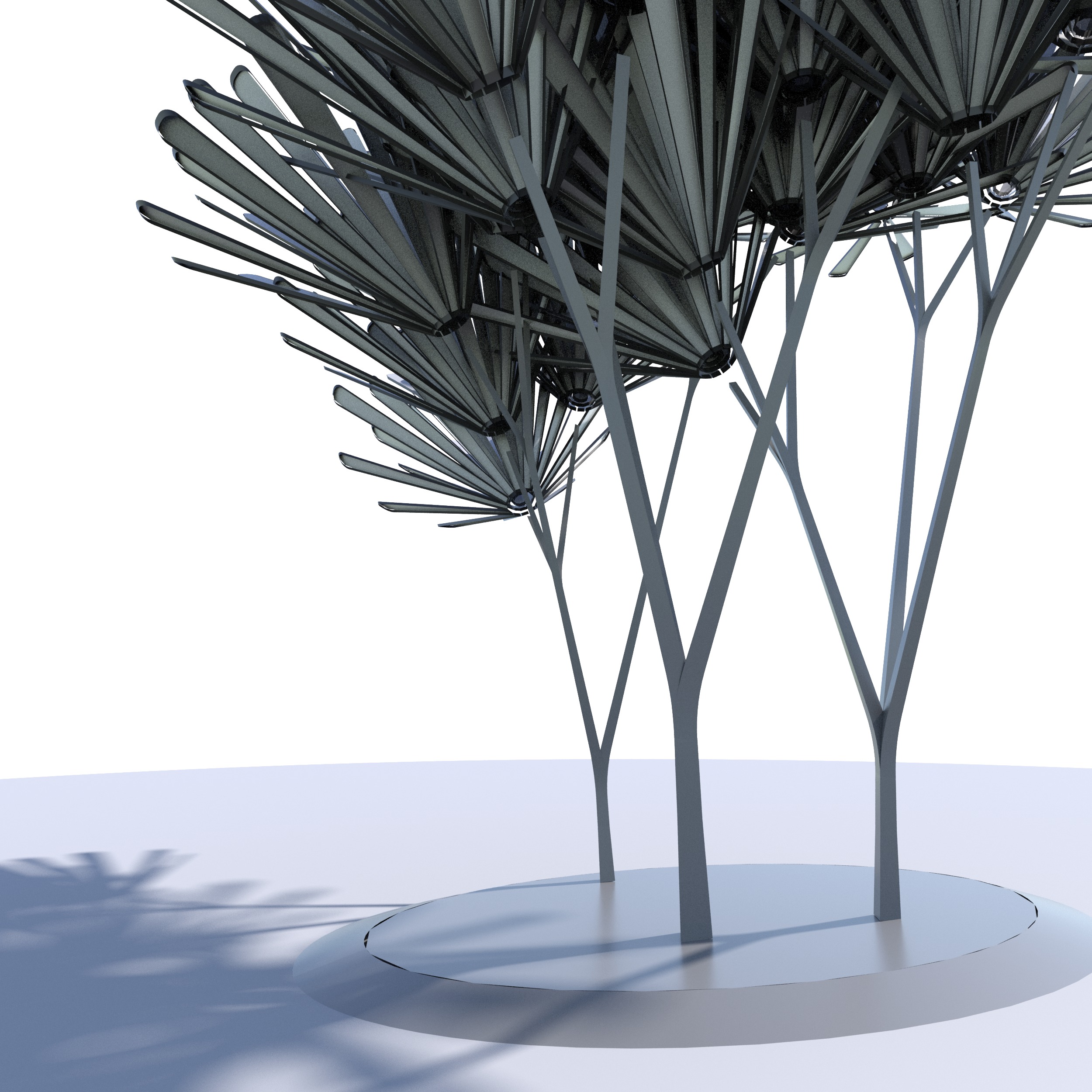 Conceptual shrub S1Bv6 Low-poly 3D model_10