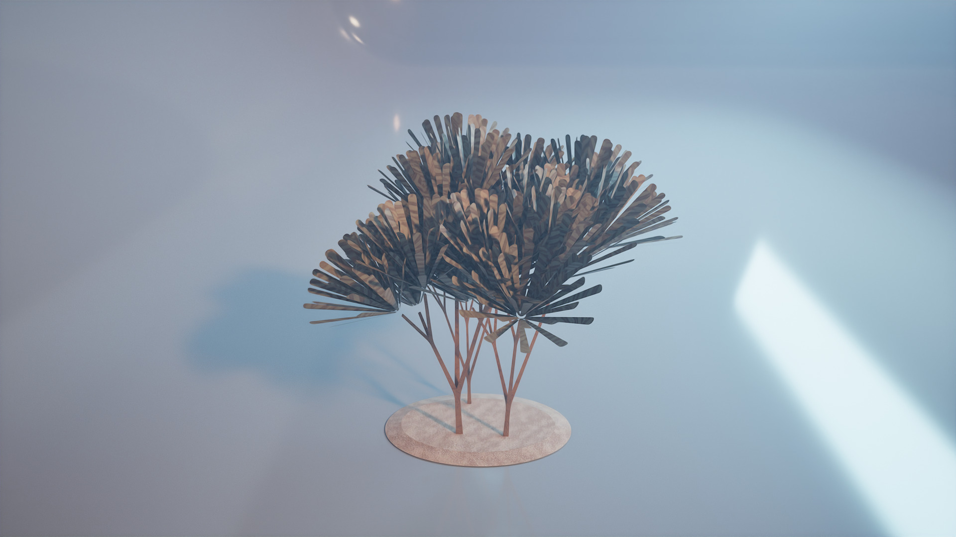 Conceptual shrub S1Bv6 Low-poly 3D model_1