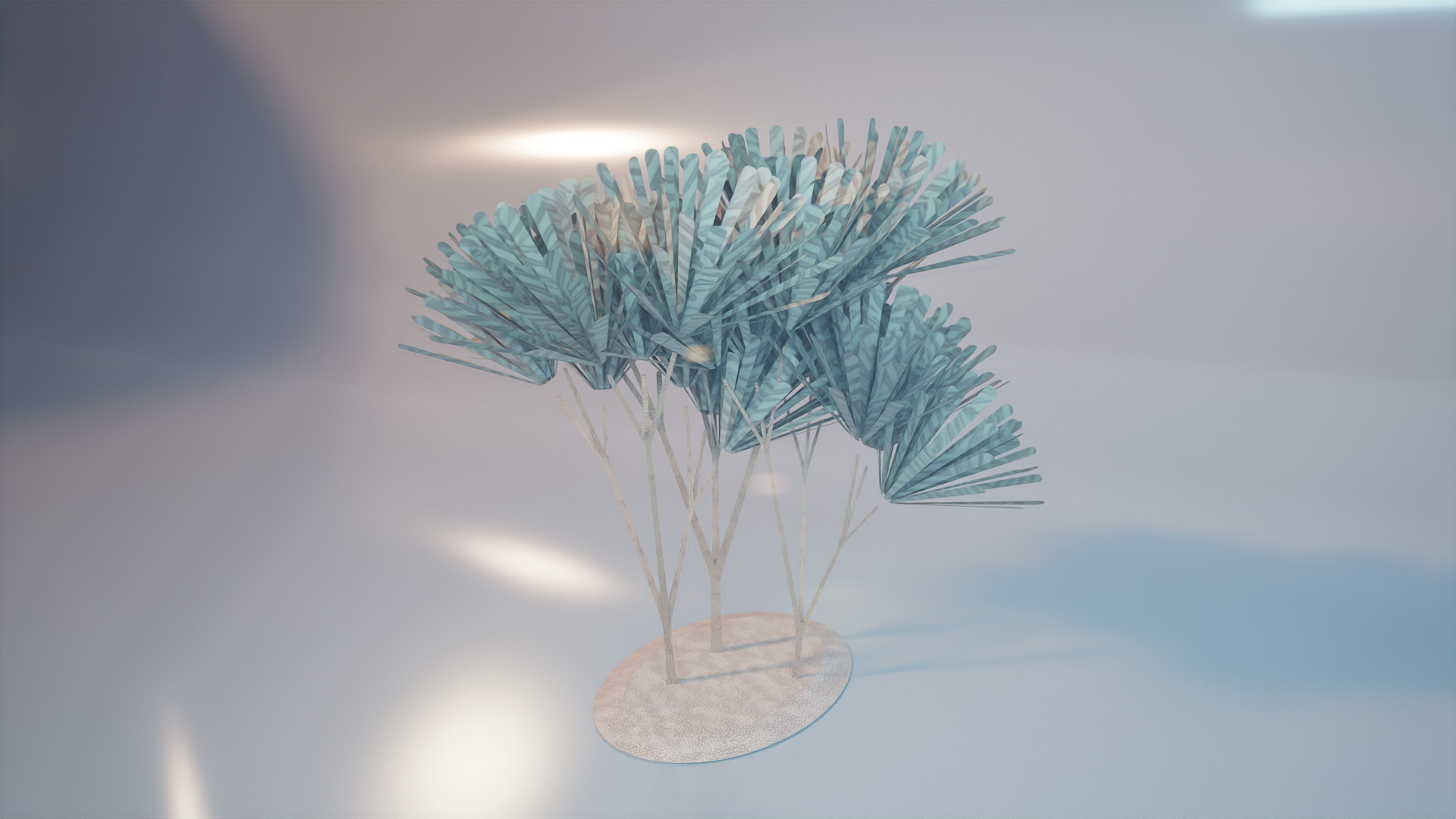 Conceptual shrub S1Bv6 Low-poly 3D model_2