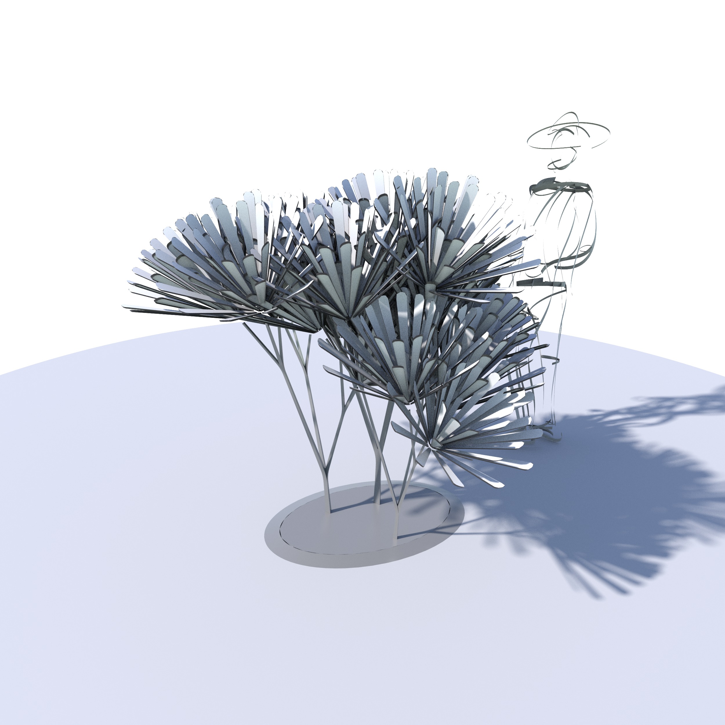 Conceptual shrub S1Bv6 Low-poly 3D model_8