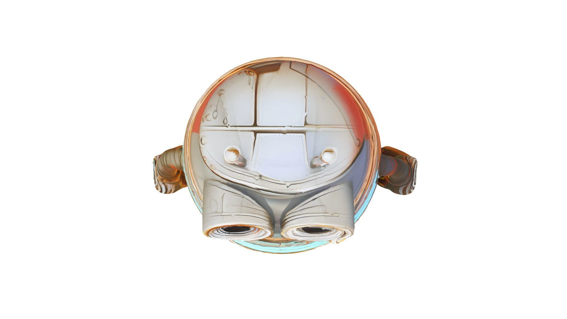 Mini Robot 3D Model Low-poly 3D model_3