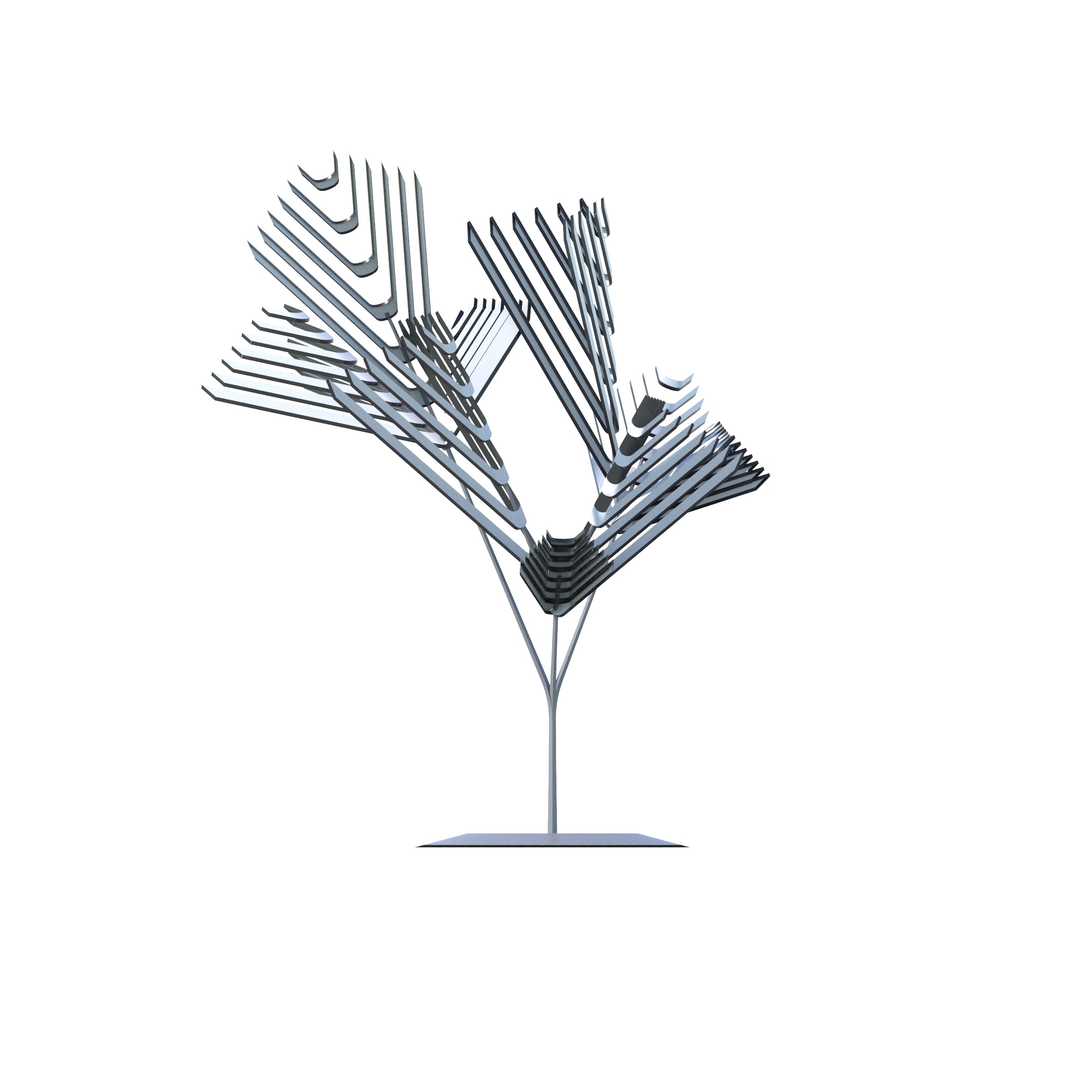 Conceptual shrub S1Cv1 Low-poly 3D model_19