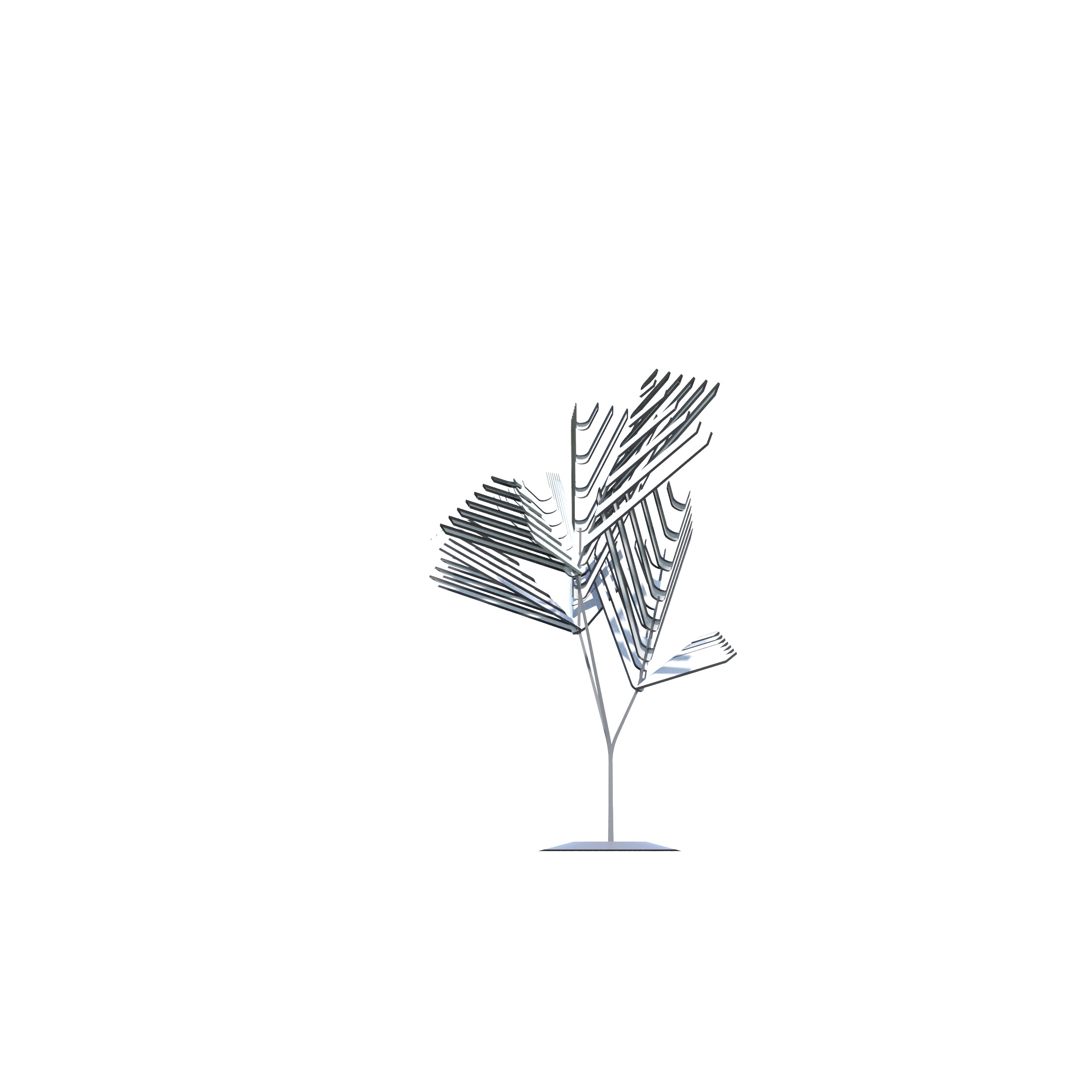 Conceptual shrub S1Cv1 Low-poly 3D model_16