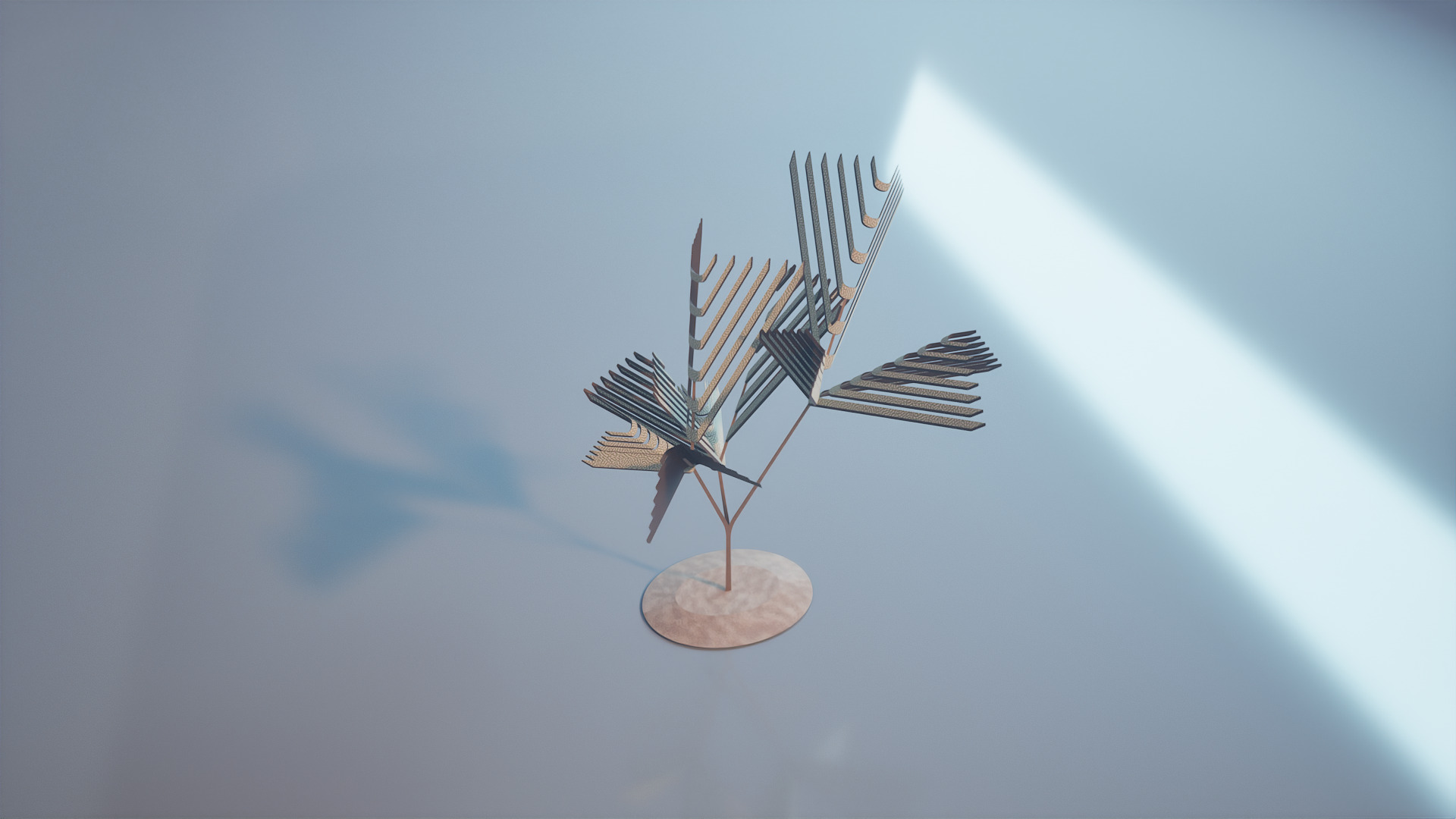 Conceptual shrub S1Cv1 Low-poly 3D model_4