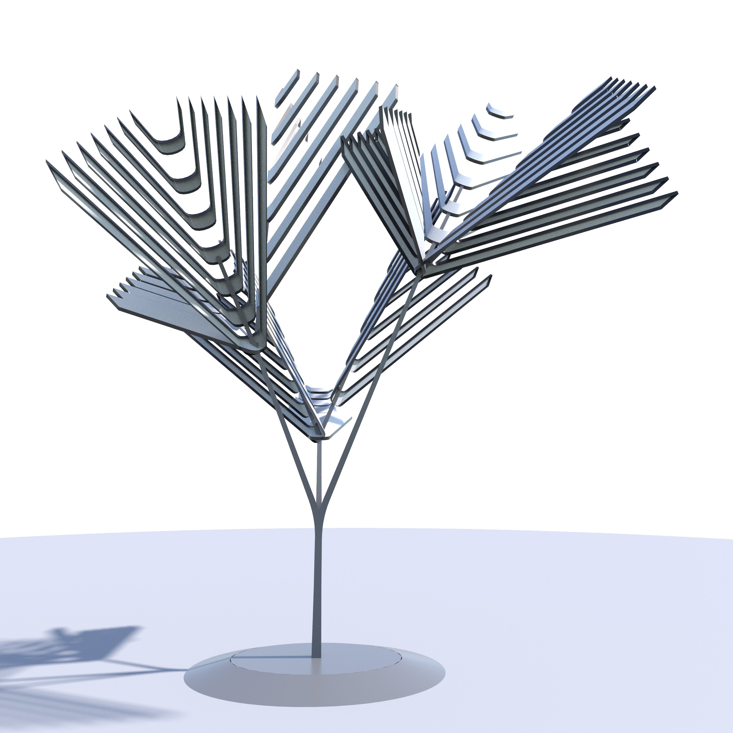 Conceptual shrub S1Cv1 Low-poly 3D model_10