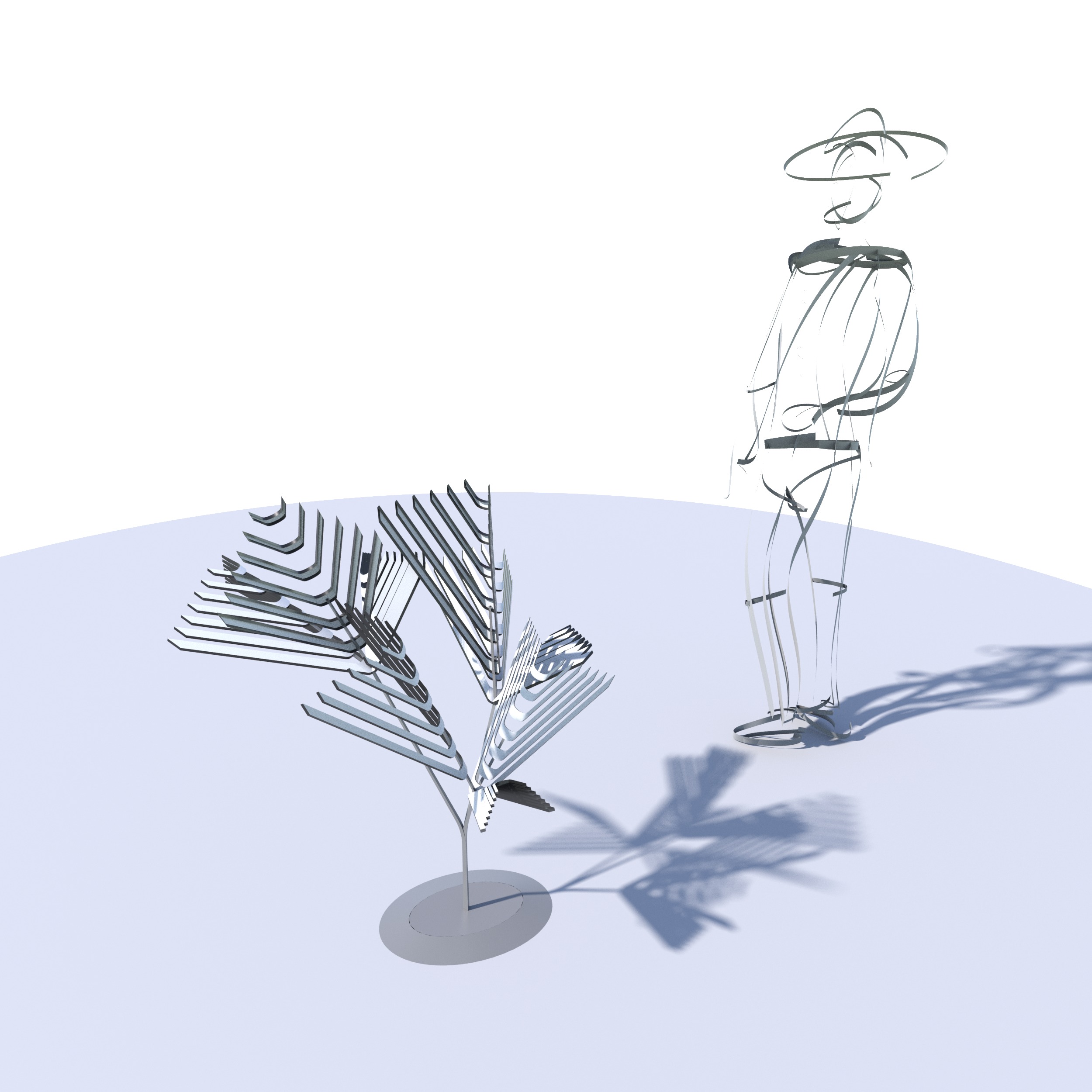 Conceptual shrub S1Cv1 Low-poly 3D model_8