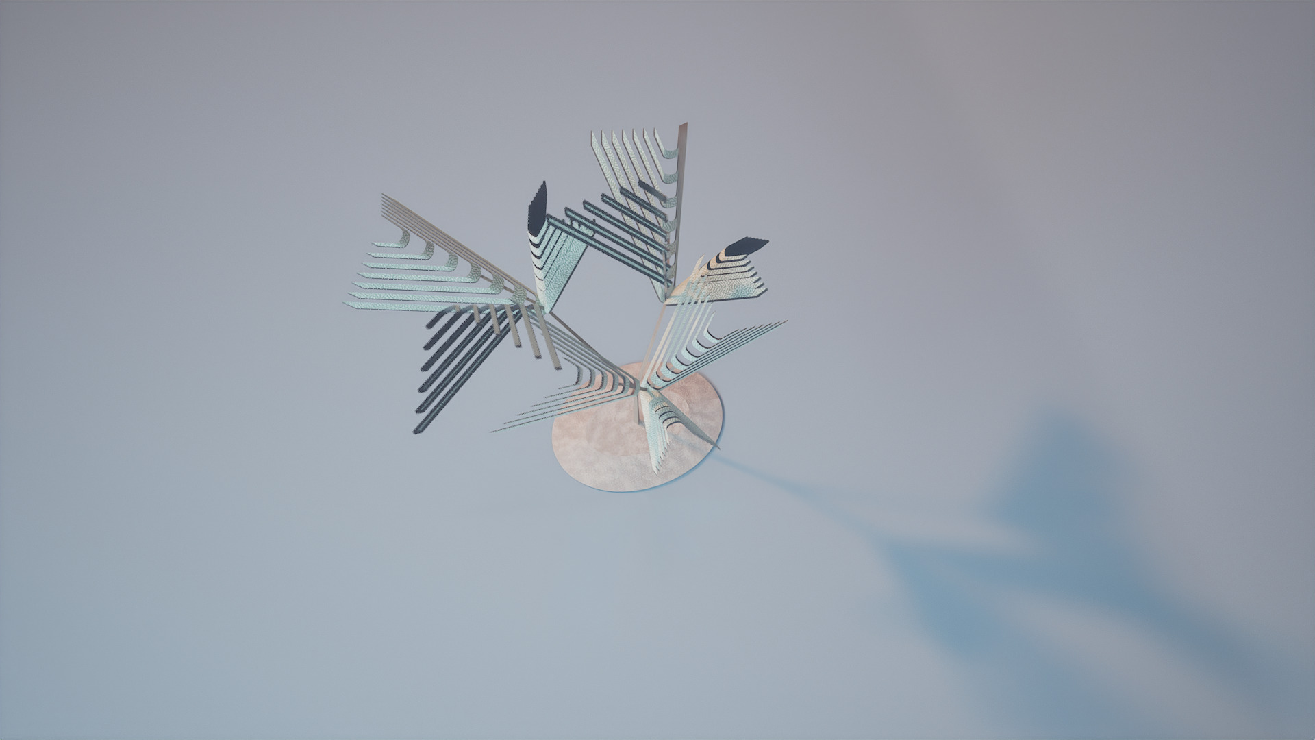 Conceptual shrub S1Cv1 Low-poly 3D model_6