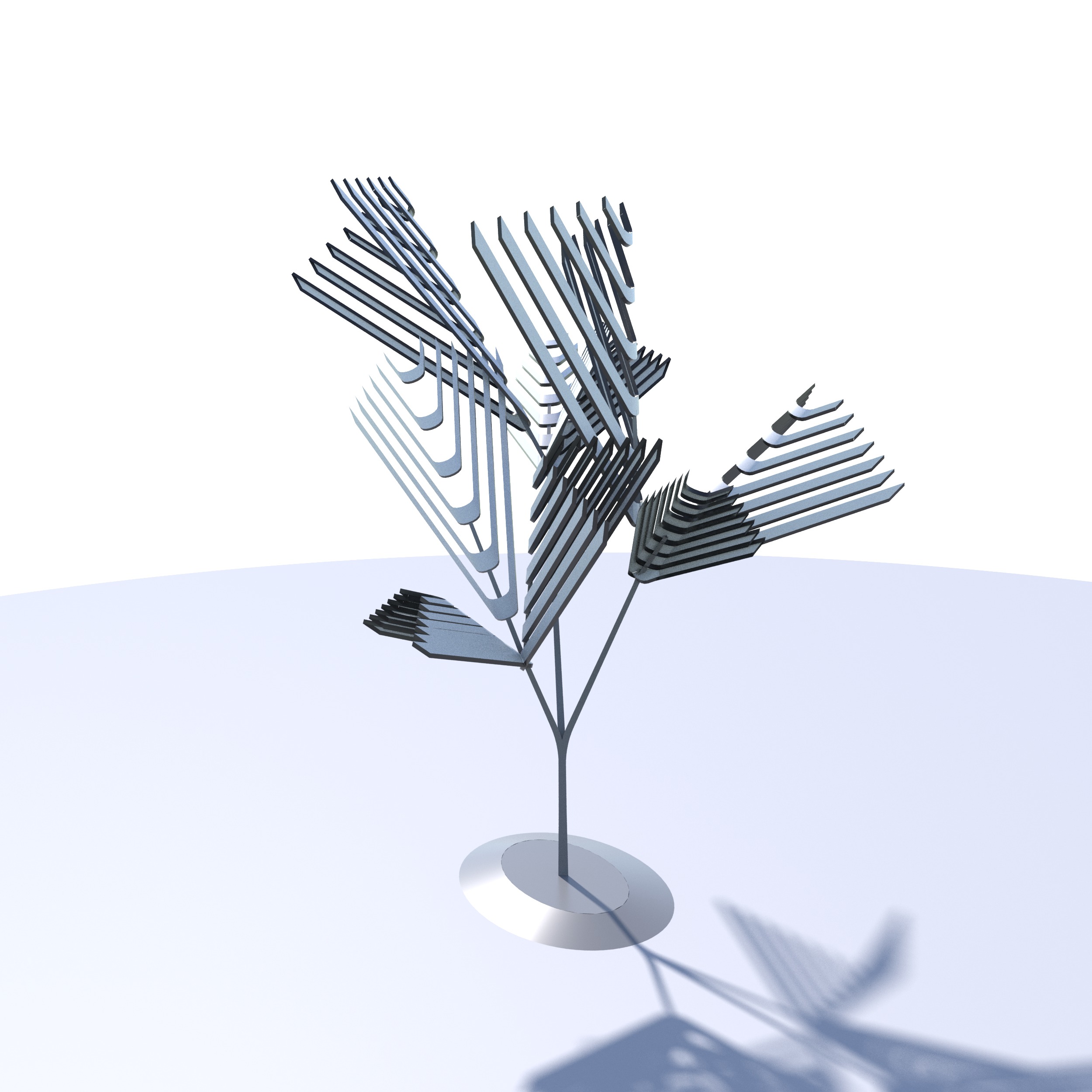 Conceptual shrub S1Cv1 Low-poly 3D model_15