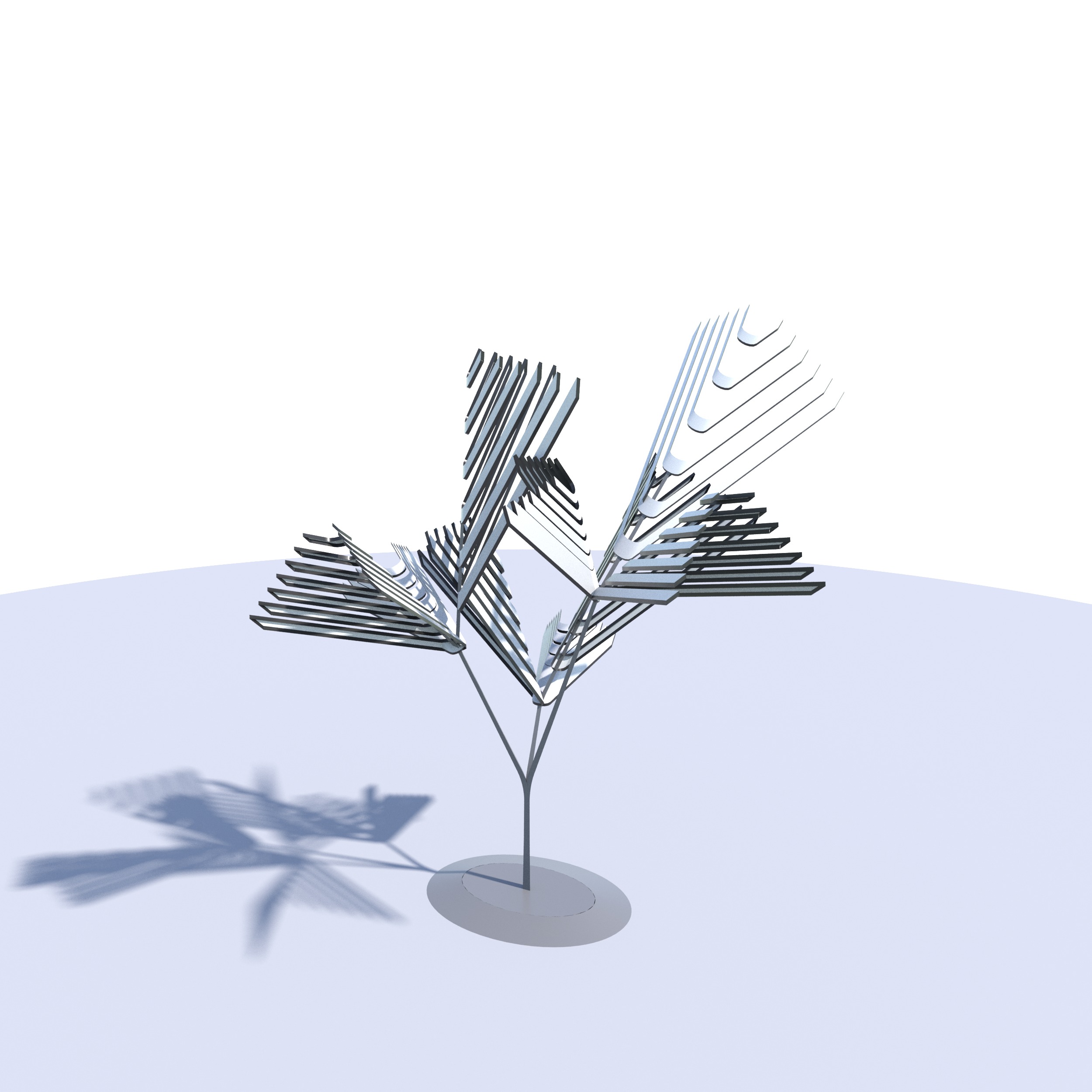 Conceptual shrub S1Cv1 Low-poly 3D model_12
