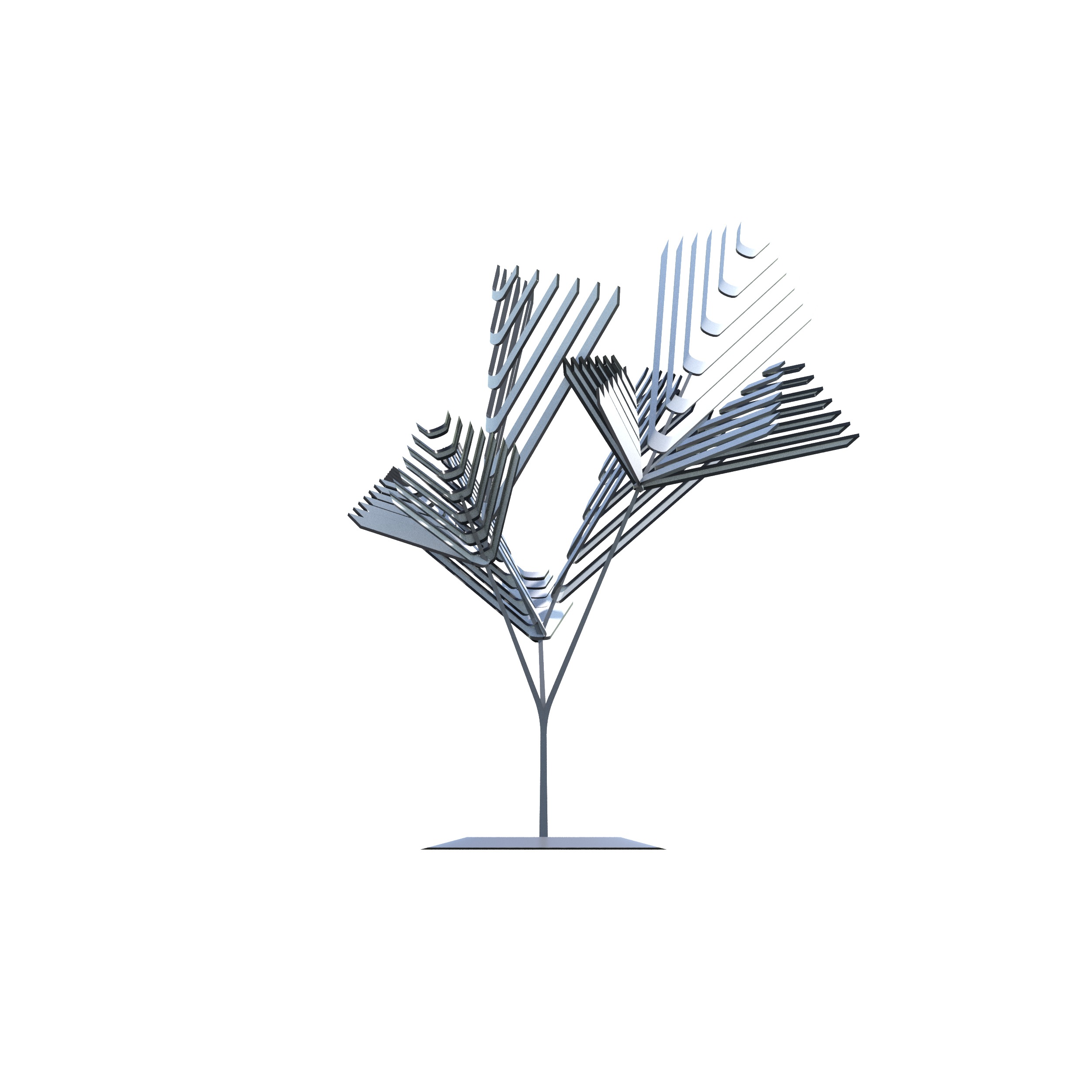 Conceptual shrub S1Cv1 Low-poly 3D model_17