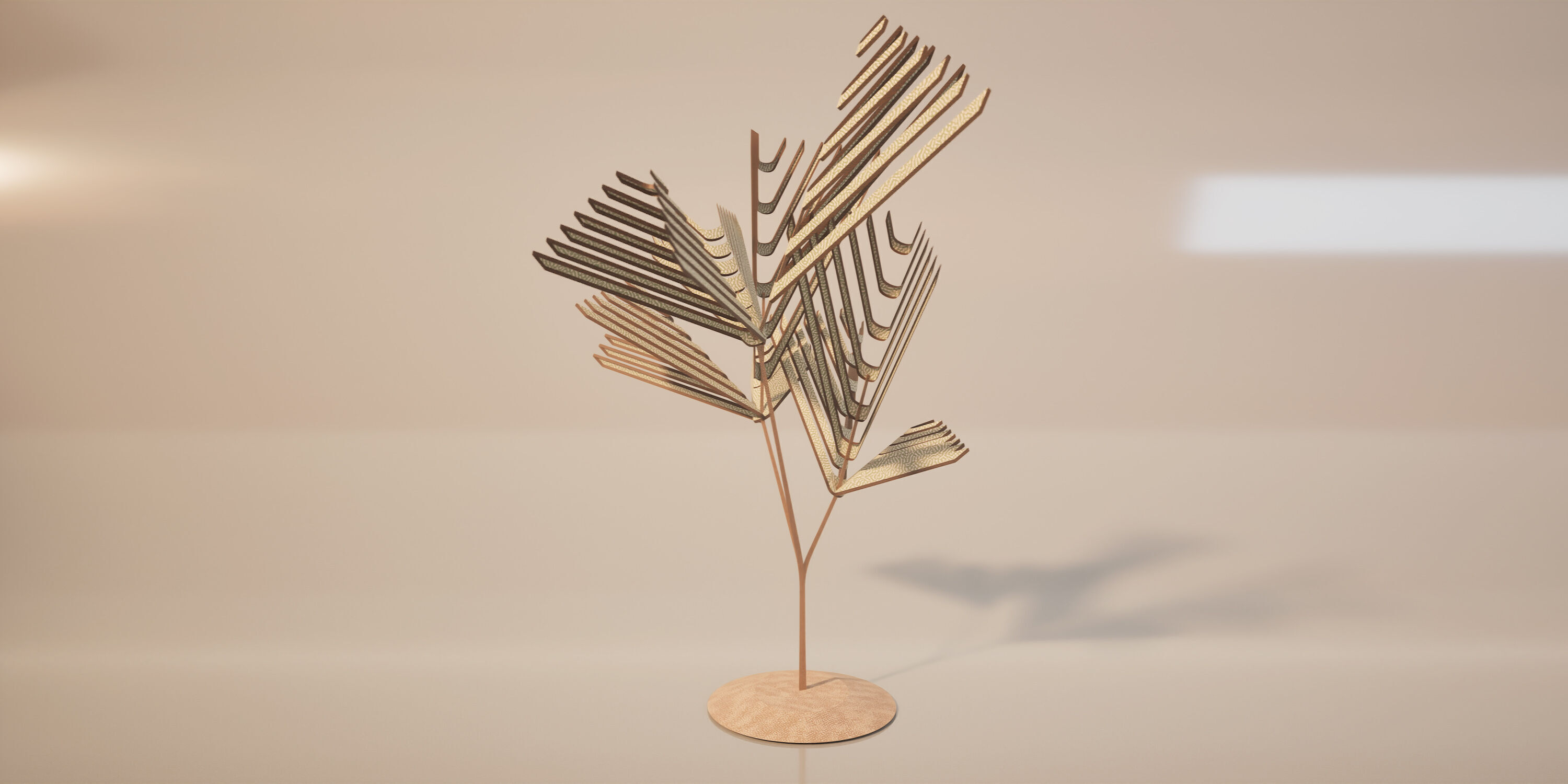 Conceptual shrub S1Cv1 Low-poly 3D model_1