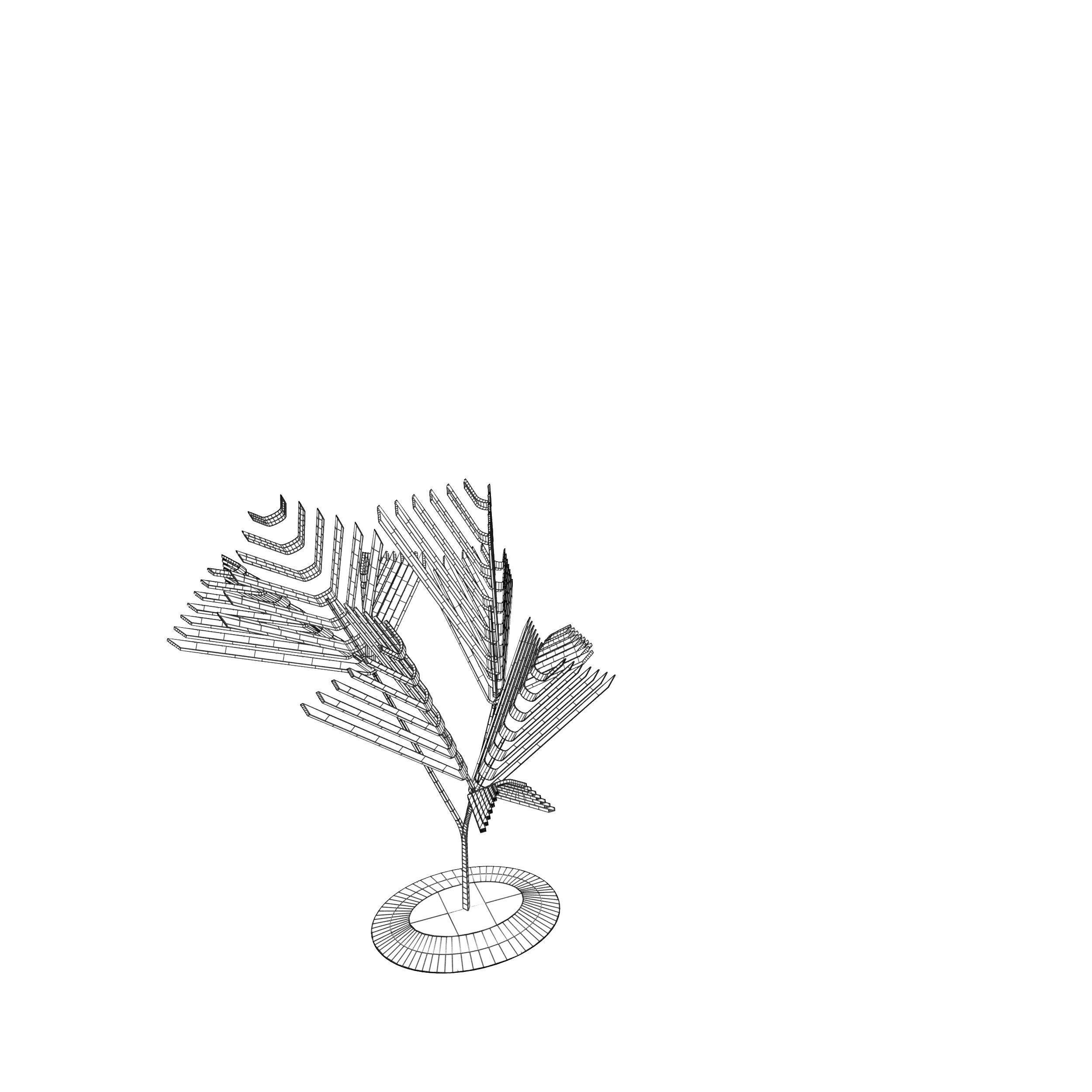 Conceptual shrub S1Cv1 Low-poly 3D model_18