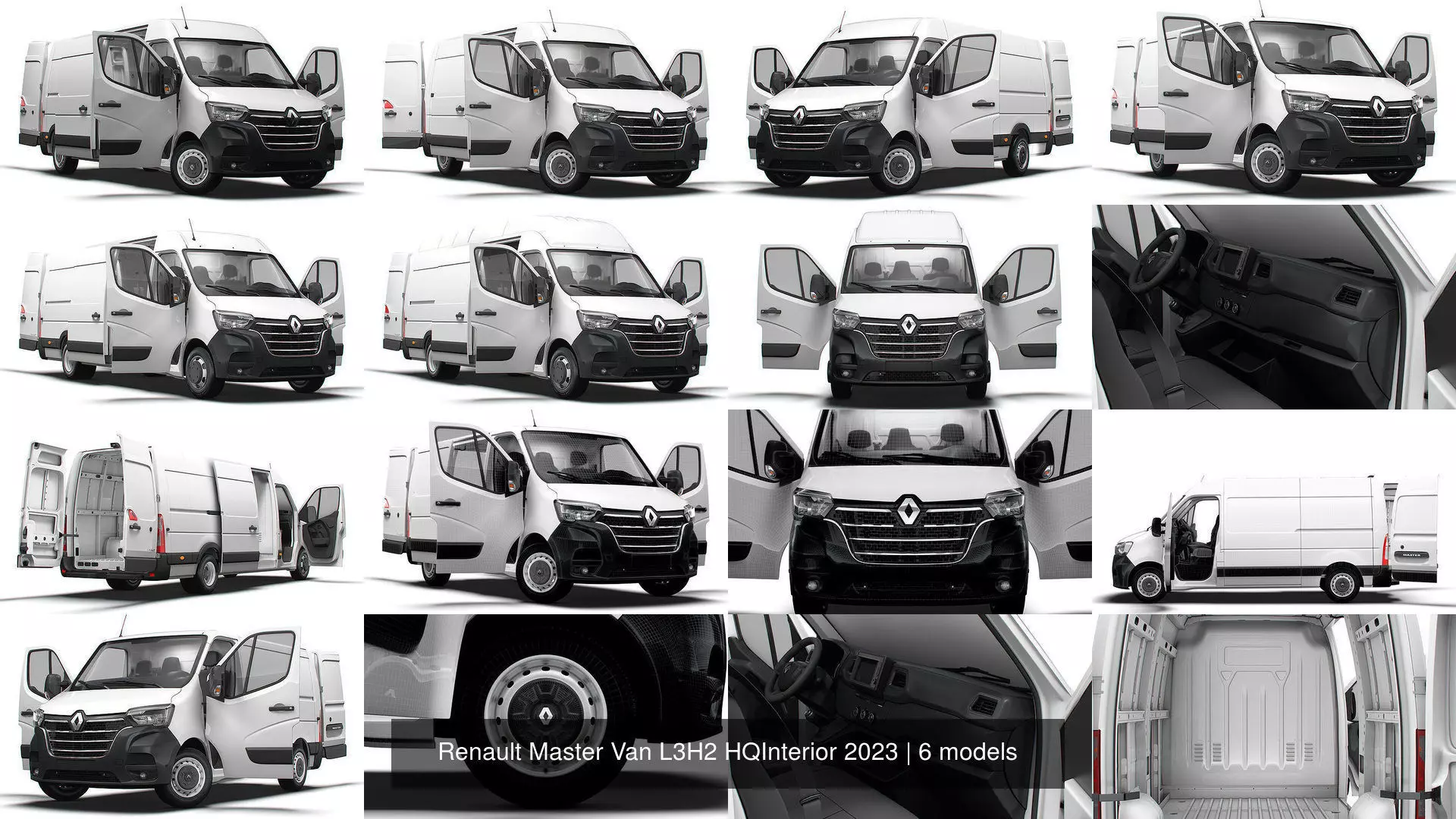 Renault Master Van L3H2 HQInterior 2023 3D Model Collection_0