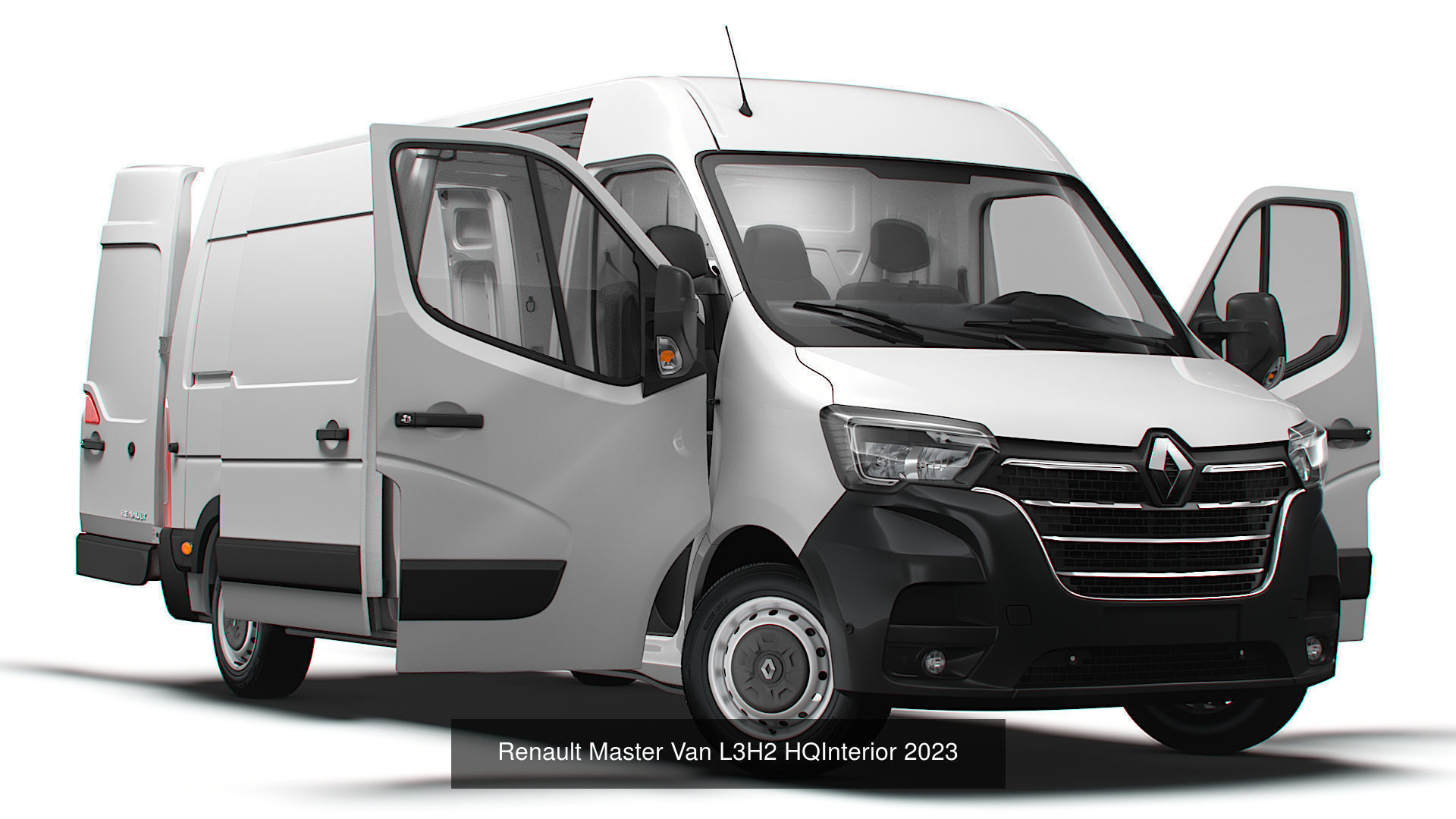 Renault Master Van L3H2 HQInterior 2023 3D Model Collection_1