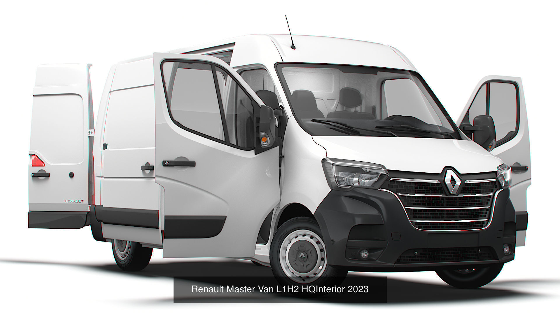 Renault Master Van L3H2 HQInterior 2023 3D Model Collection_2