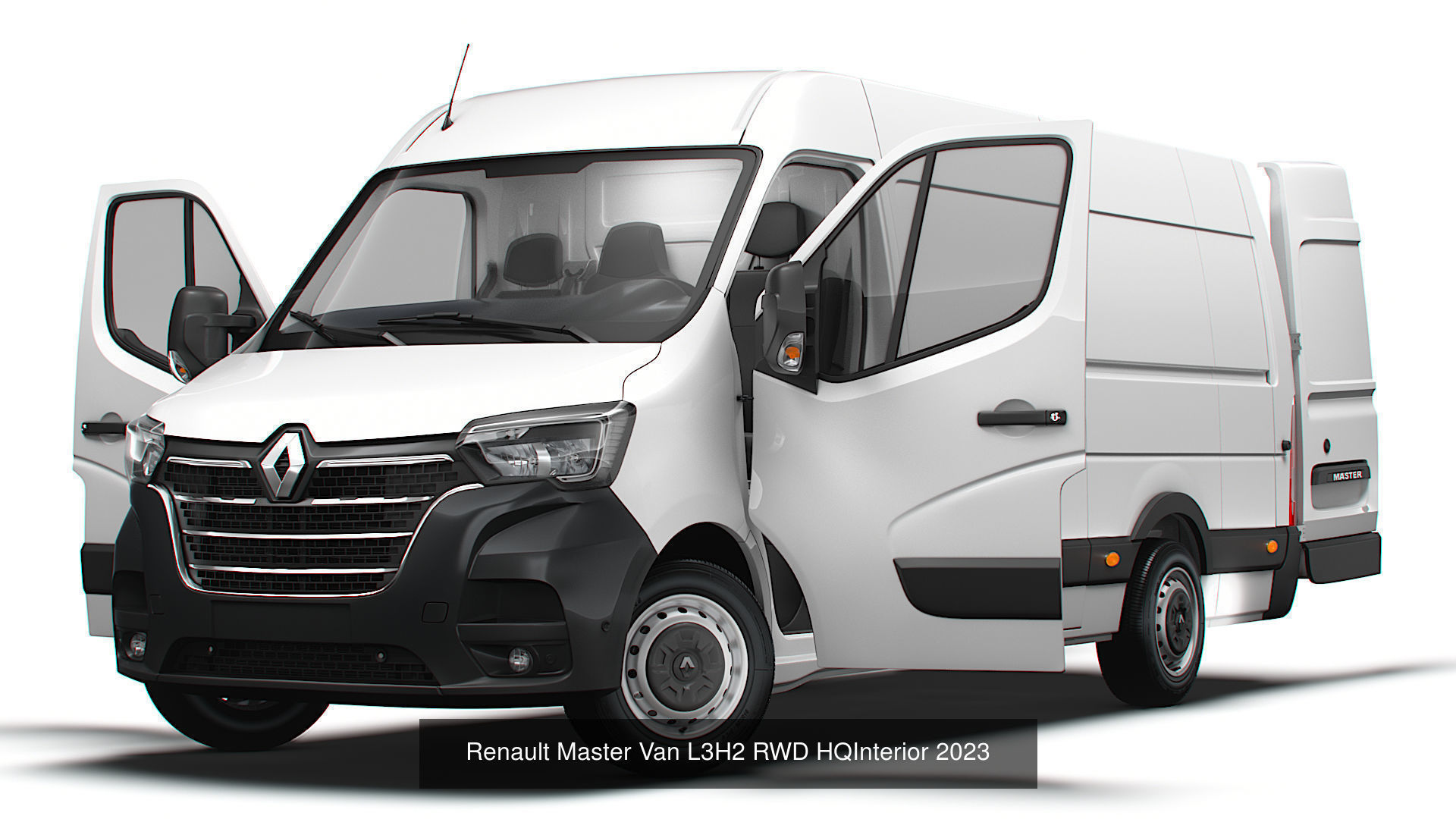 Renault Master Van L3H2 HQInterior 2023 3D Model Collection_3