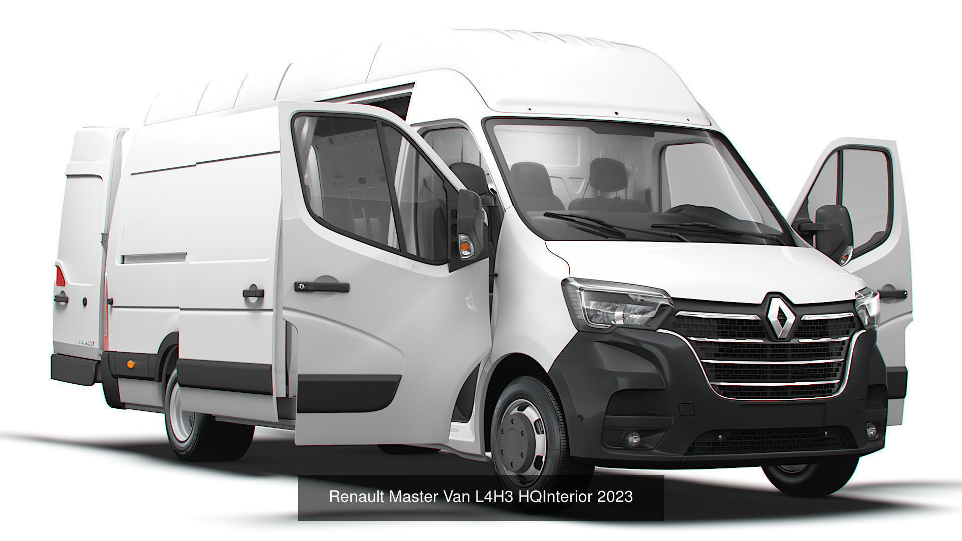 Renault Master Van L3H2 HQInterior 2023 3D Model Collection_6
