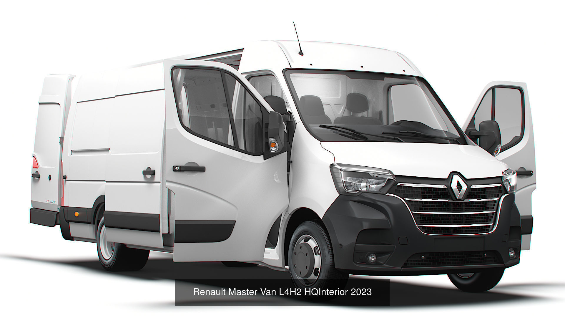 Renault Master Van L3H2 HQInterior 2023 3D Model Collection_5